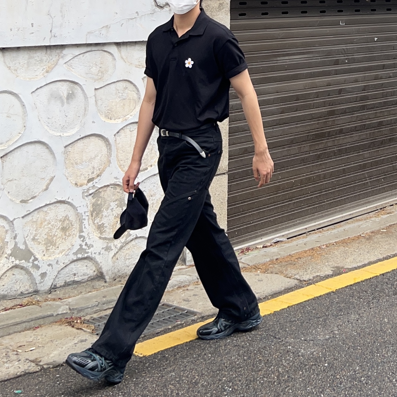 Asics x Andersson Bell HN2-S Protoblast Black 착용 스타일