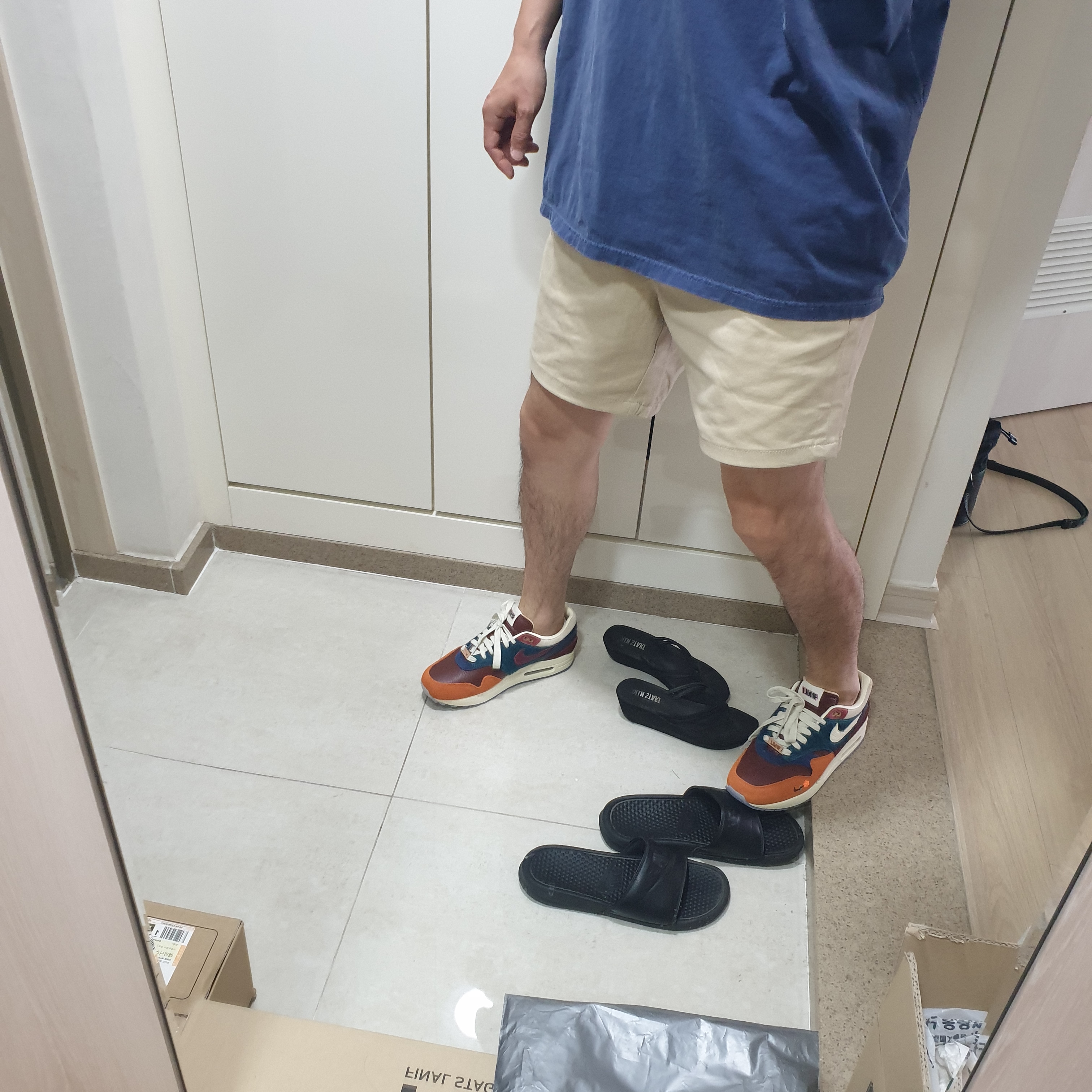 Nike x Kasina Air Max 1 SP Won-Ang Orange 착용 스타일 - 1