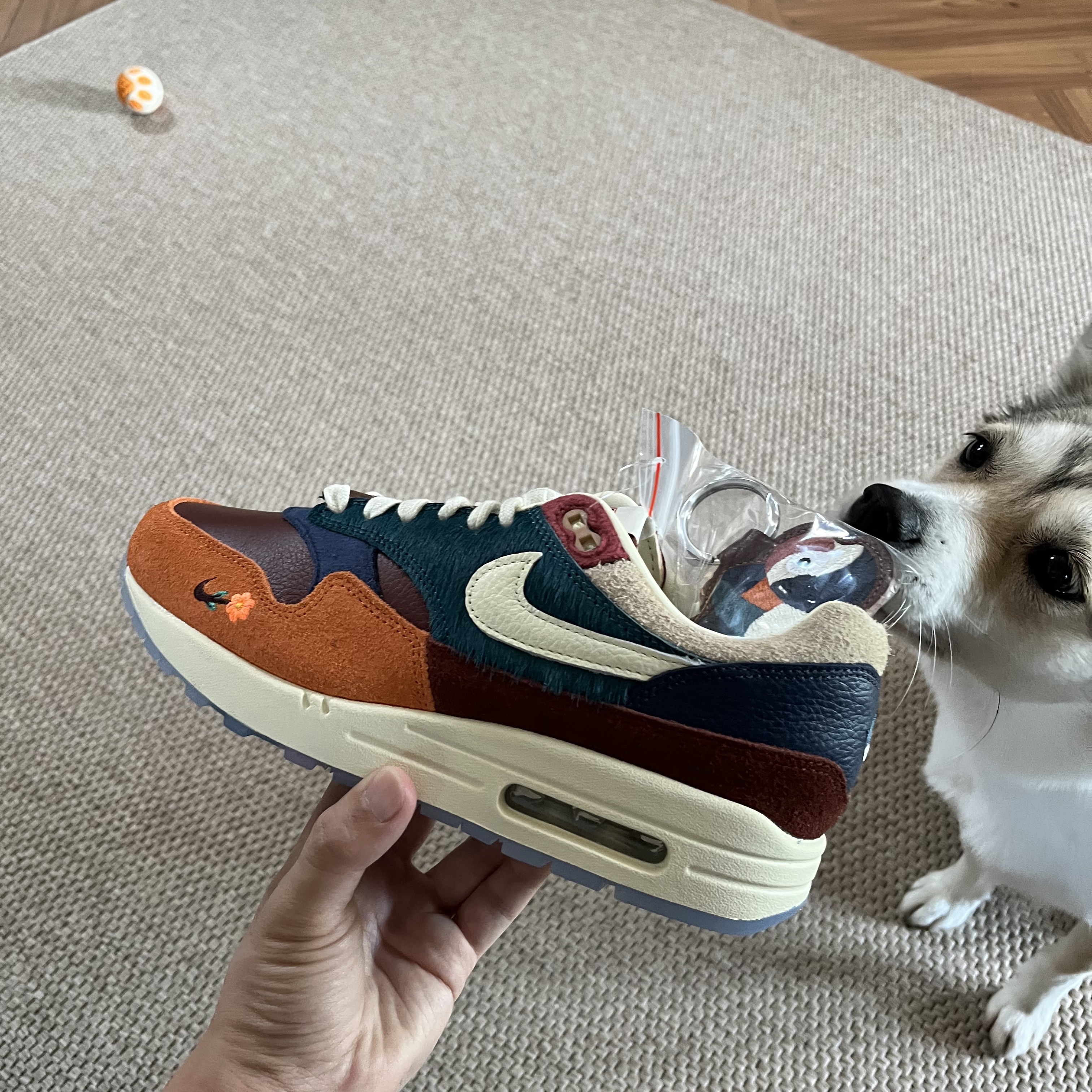 Nike x Kasina Air Max 1 SP Won-Ang Orange 착용 스타일 - 1