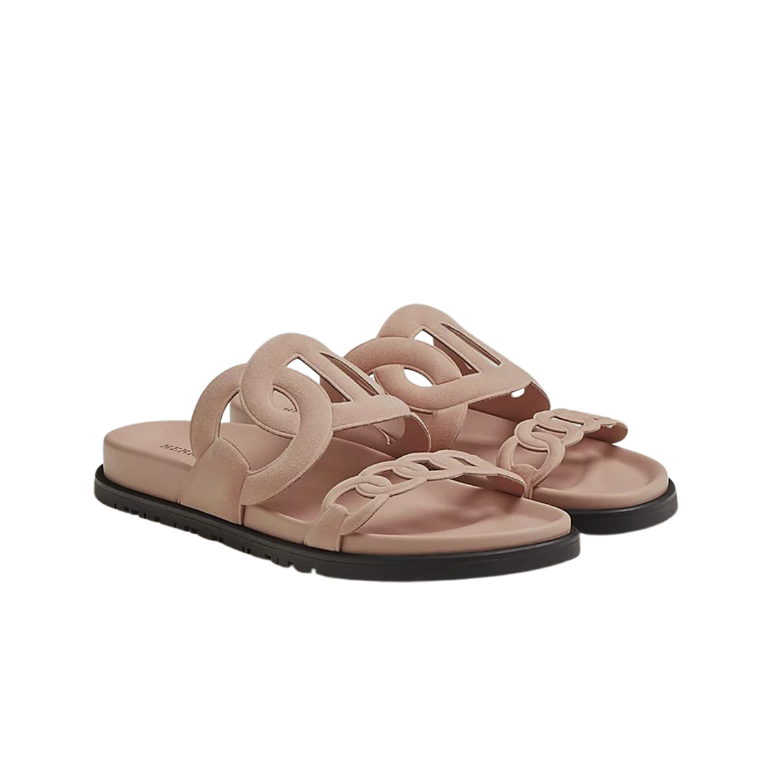 (W) 에르메스 엑스트라 샌들 스웨이드 고트스킨 & 로즈 오팔린((W) Hermes Extra Sandal Suede Goatskin & Rose Opaline) - 2