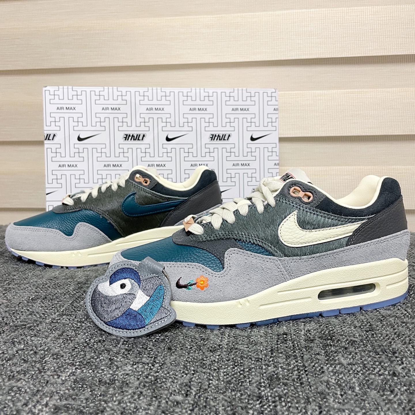 Nike x Kasina Air Max 1 SP Won-Ang Particle Grey 착용 스타일 - 1
