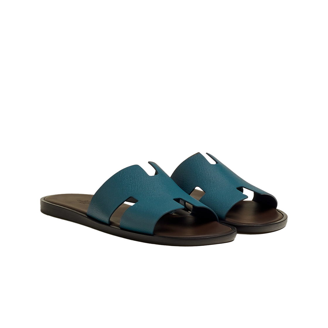 에르메스 이즈미르 샌들 앱송 & 블루 카나드 마론 에벤(Hermes Izmir Sandal Epsom & Bleu Canard Marron Ebene) - 2