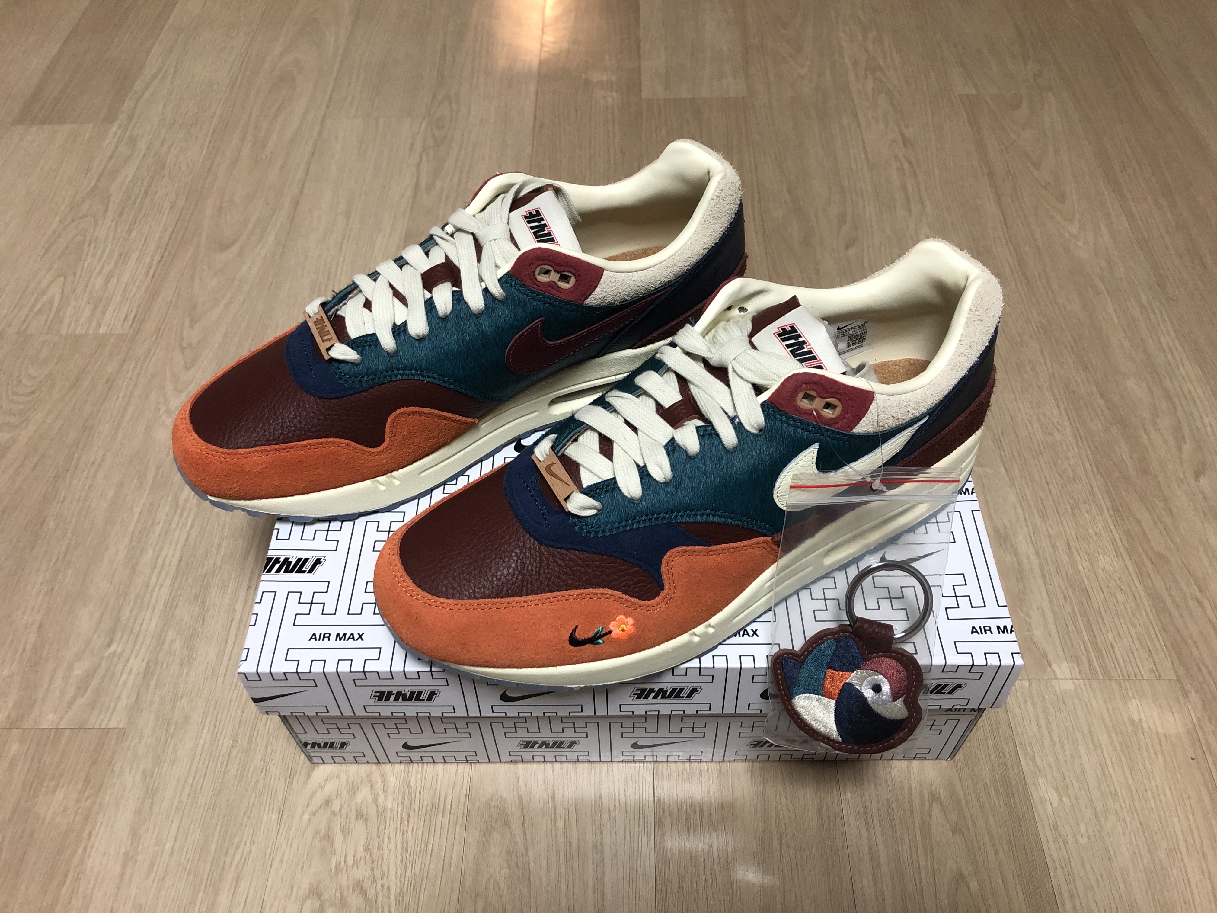 Nike x Kasina Air Max 1 SP Won-Ang Orange 착용 스타일 - 1