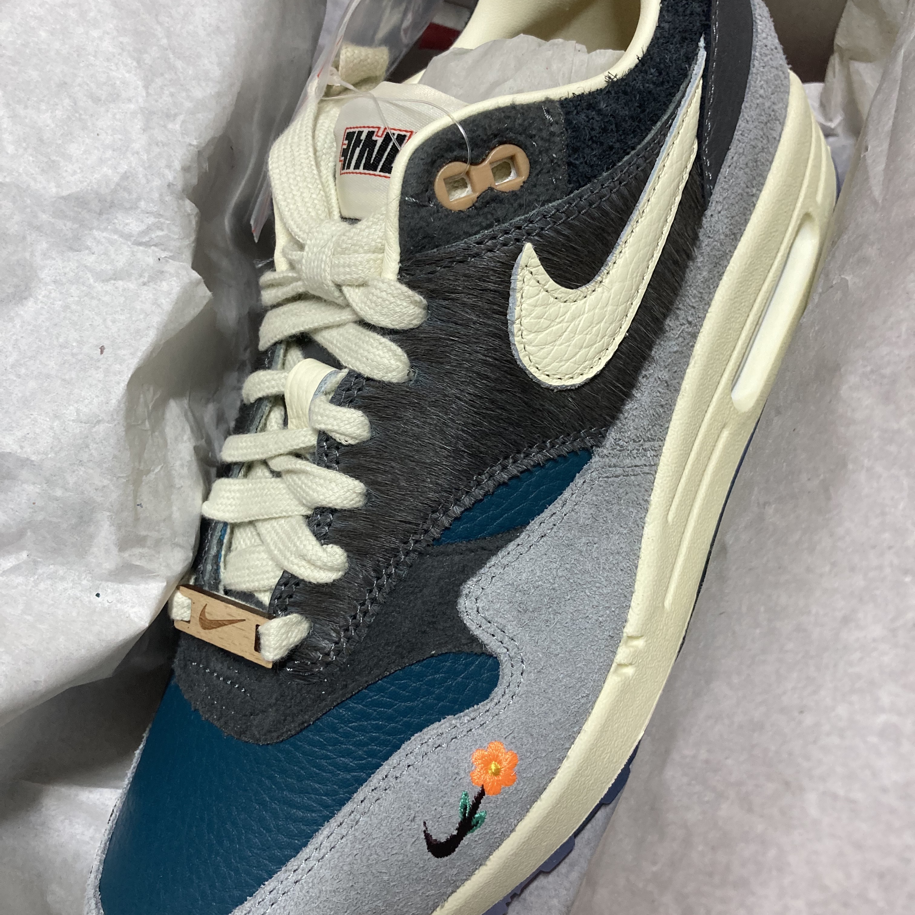 Nike x Kasina Air Max 1 SP Won-Ang Particle Grey 착용 스타일 - 2