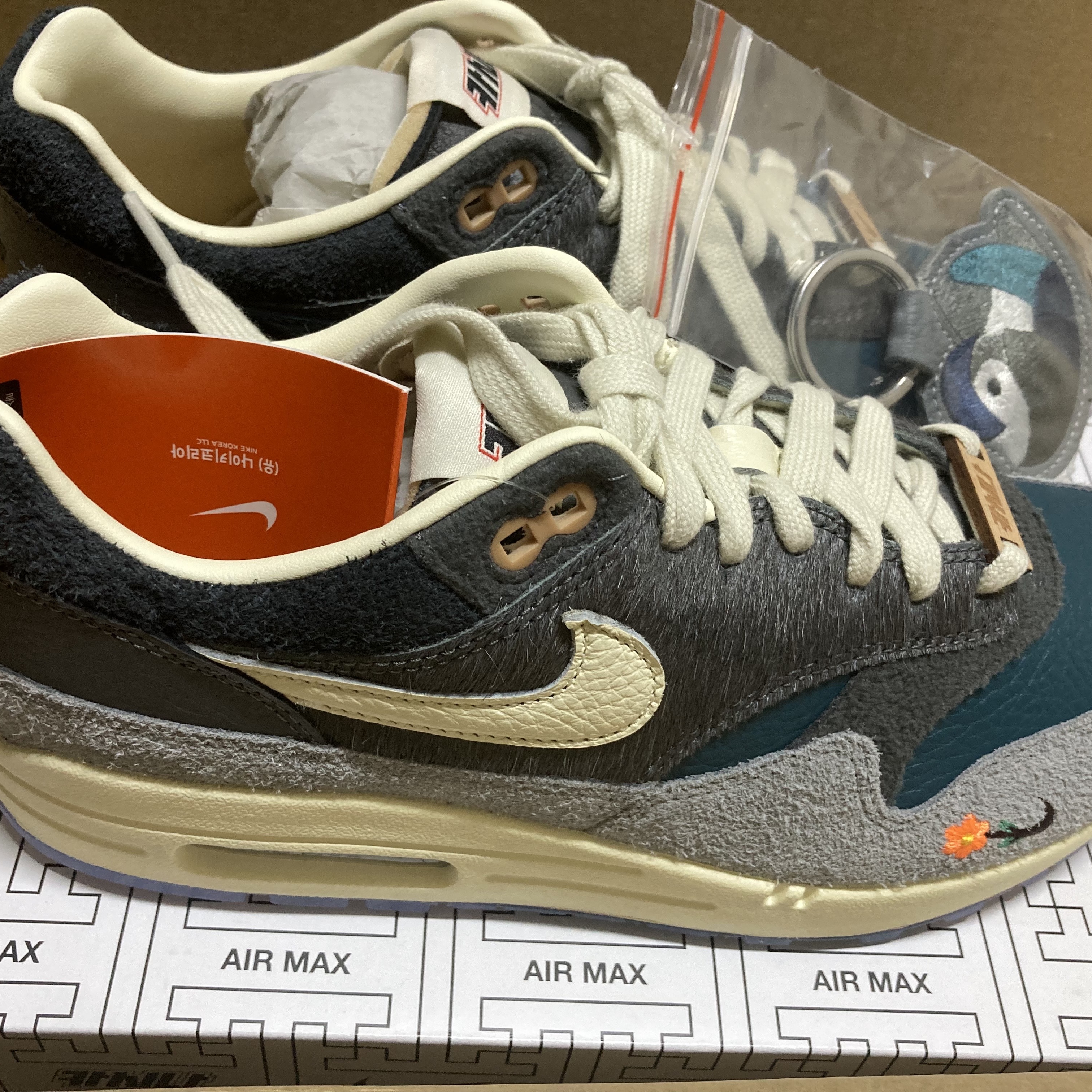 Nike x Kasina Air Max 1 SP Won-Ang Particle Grey 착용 스타일 - 4