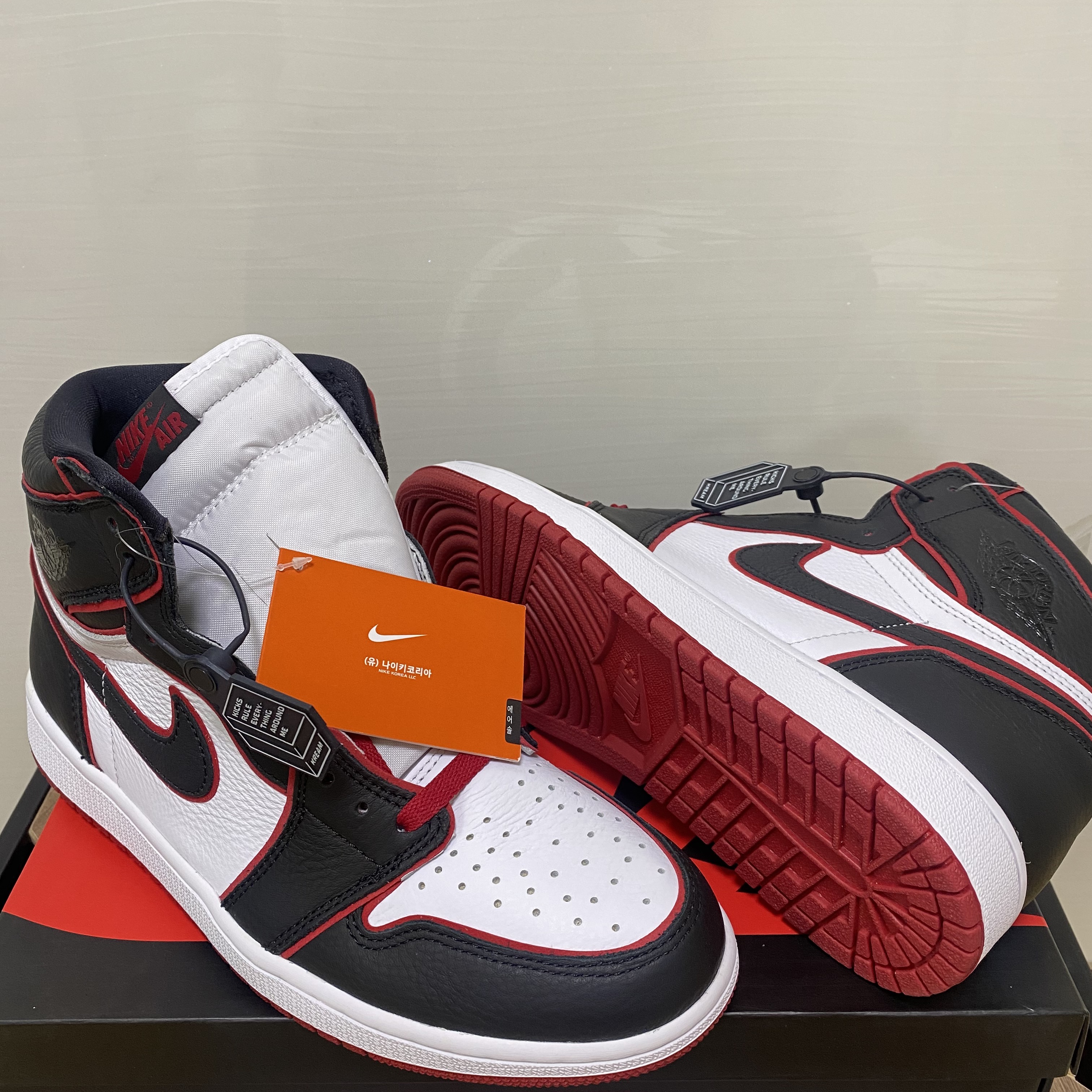 Jordan 1 Retro High OG Bloodline 착용 스타일 - 4