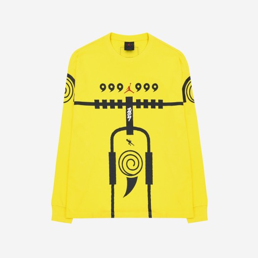 조던 x 자이언 나루토 롱슬리브 티셔츠 레몬 워시 - US/EU