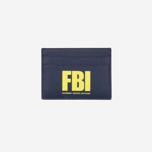 발렌시아가 FBI 프린트 카드 홀더 네이비