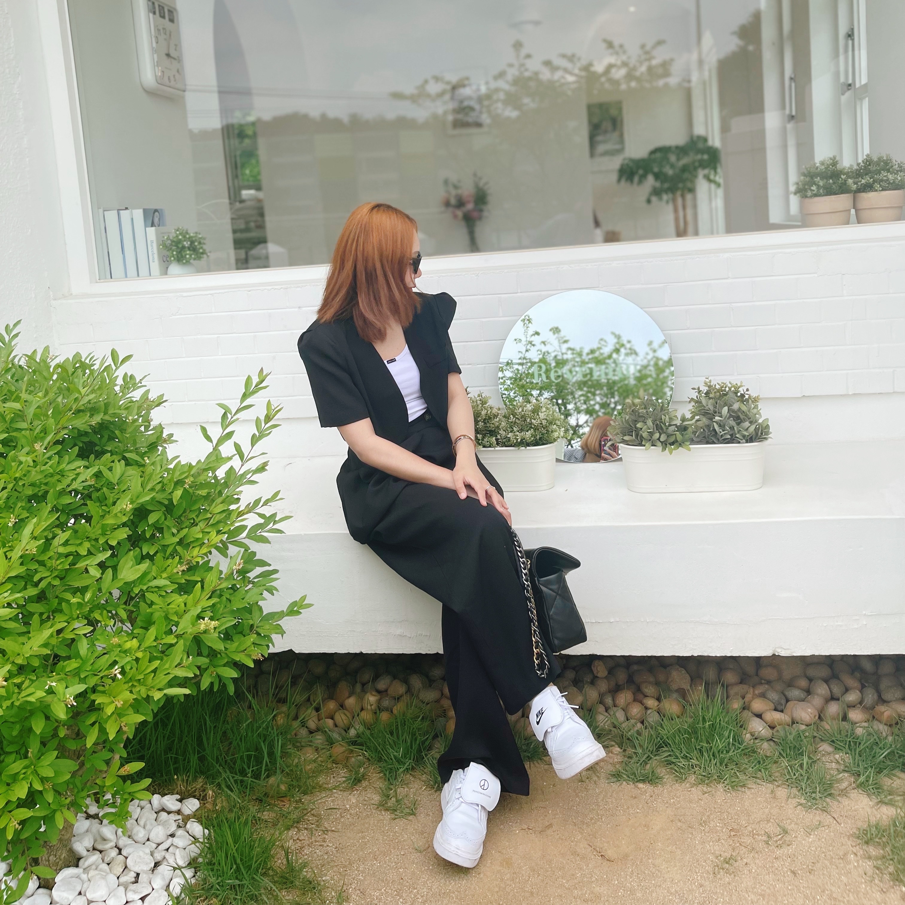 Nike x Peaceminusone Kwondo1 White 착용 스타일 - 2