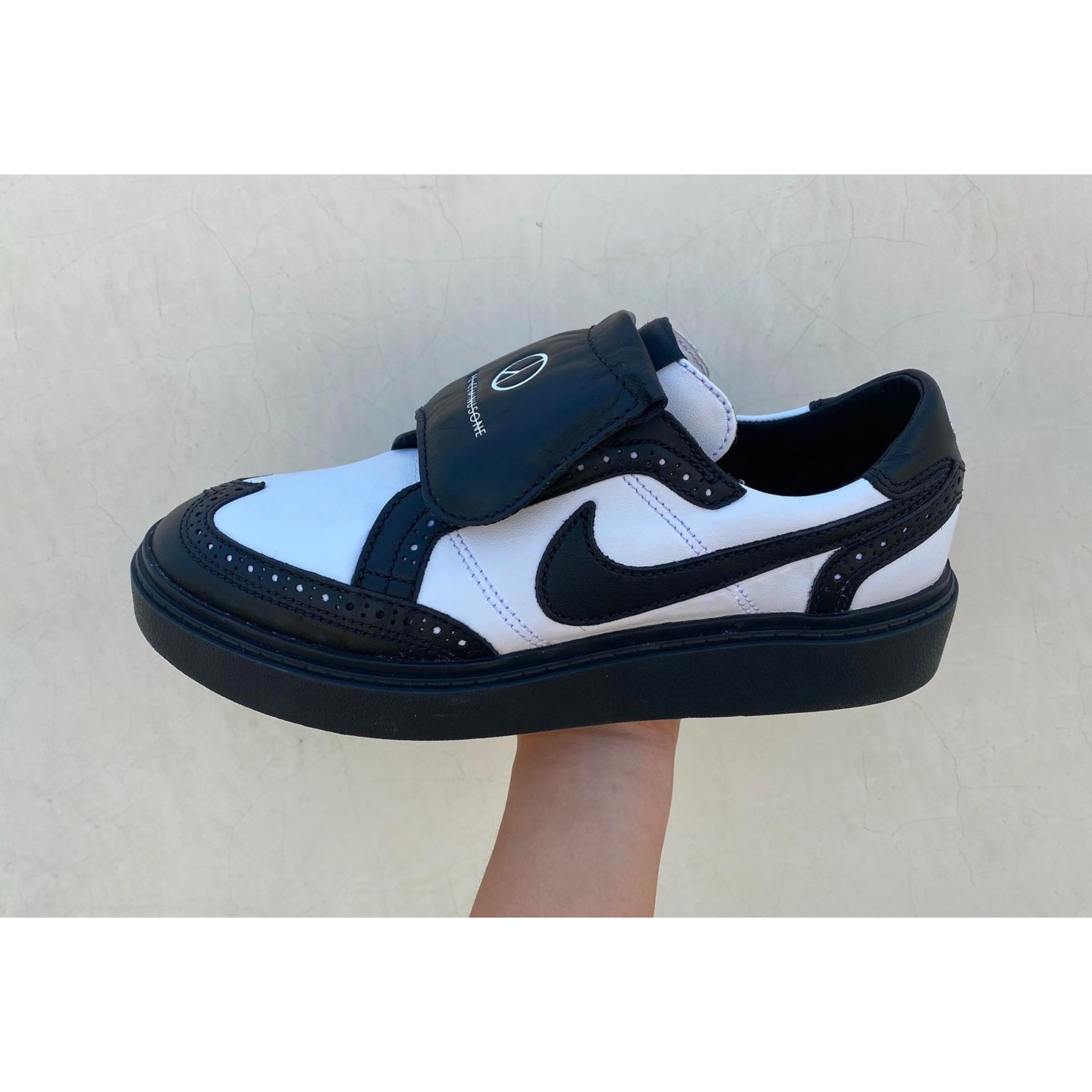 Nike x Peaceminusone Kwondo1 Black and White 착용 스타일 - 2