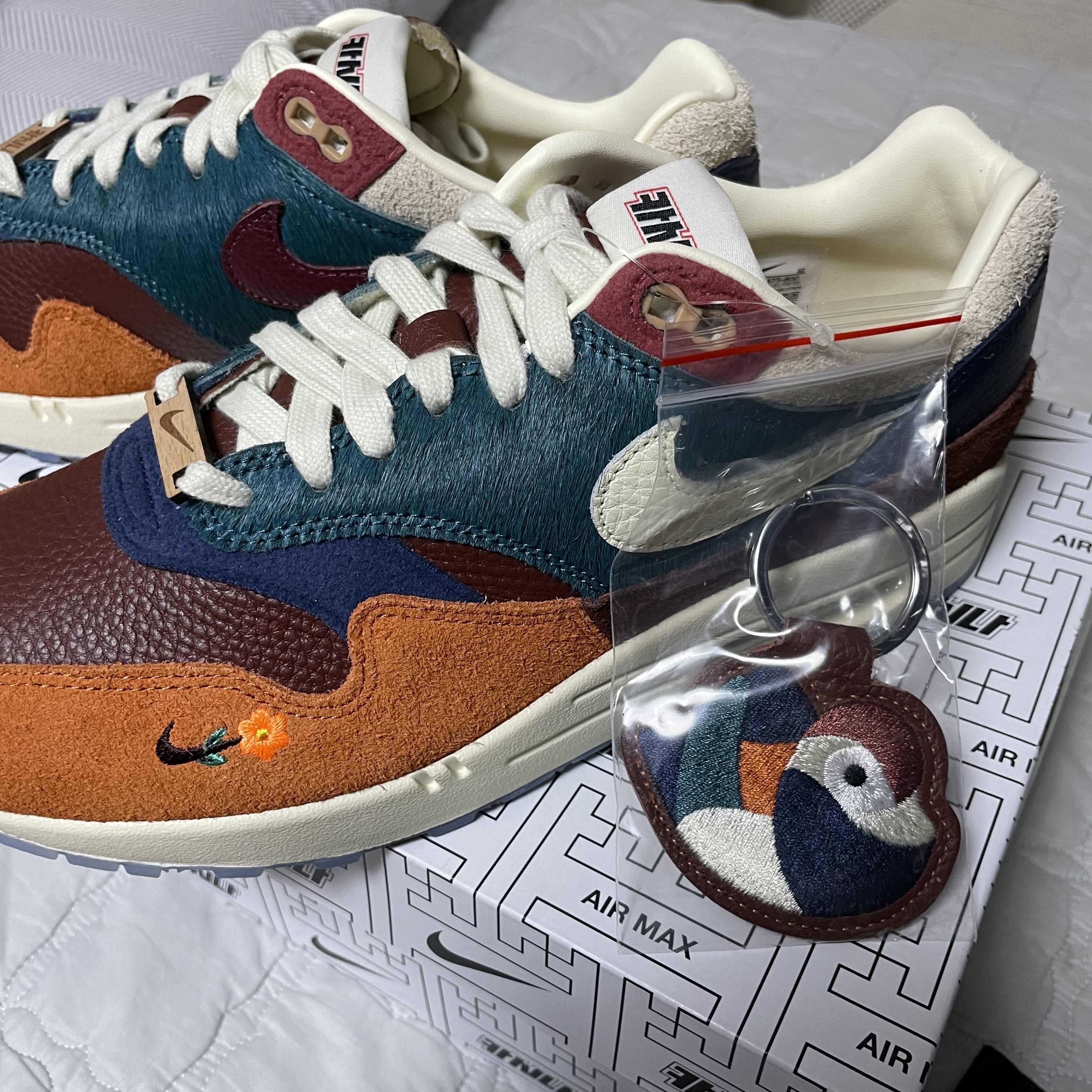 Nike x Kasina Air Max 1 SP Won-Ang Orange 착용 스타일 - 1