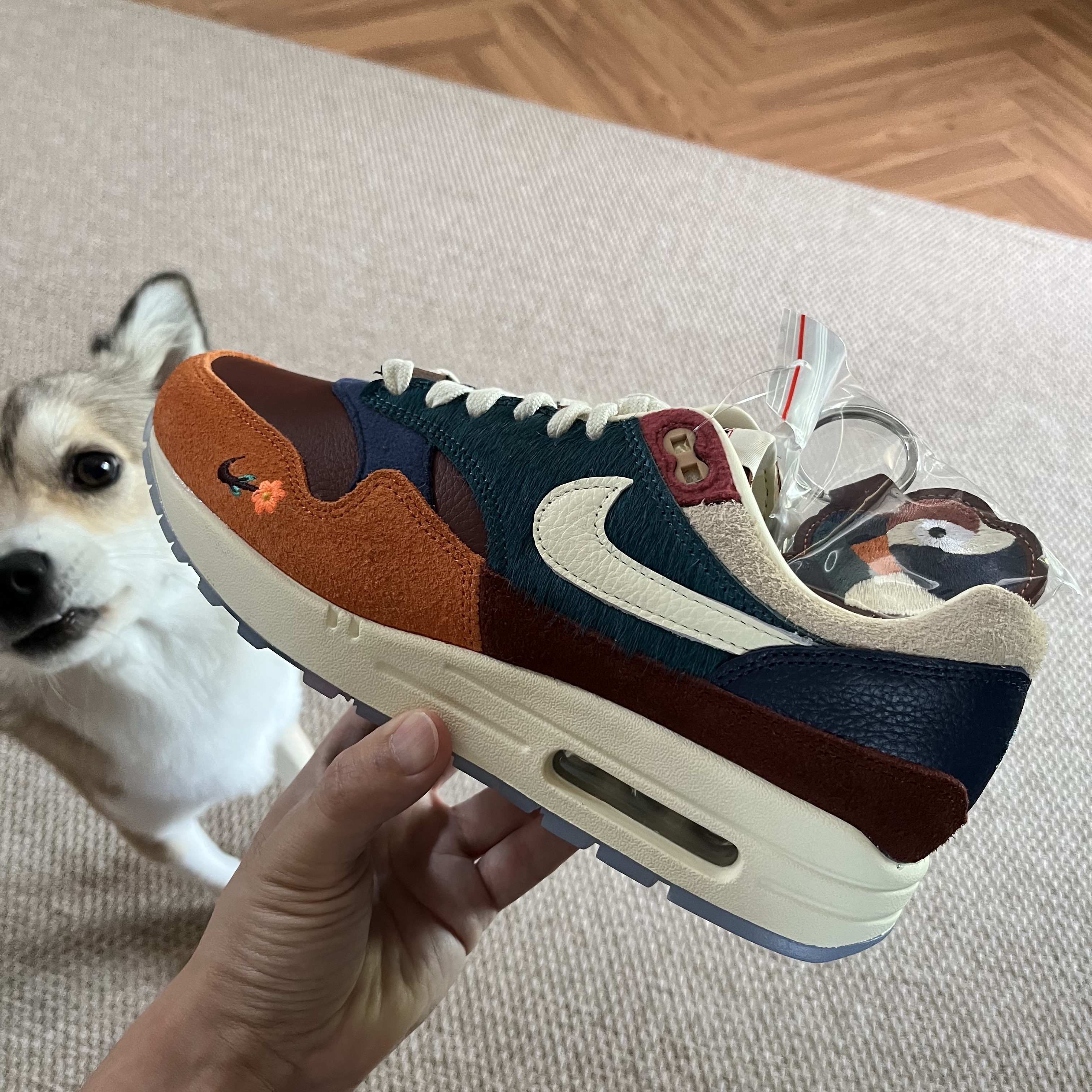 Nike x Kasina Air Max 1 SP Won-Ang Orange 착용 스타일 - 2