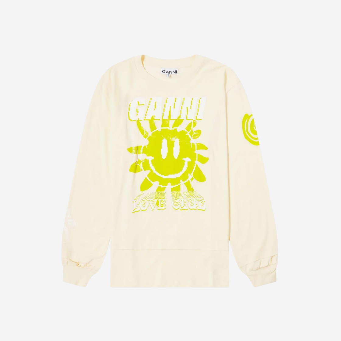 (W) Ganni Love Club Long Sleeve T-Shirt Rutabaga 상세 이미지 1