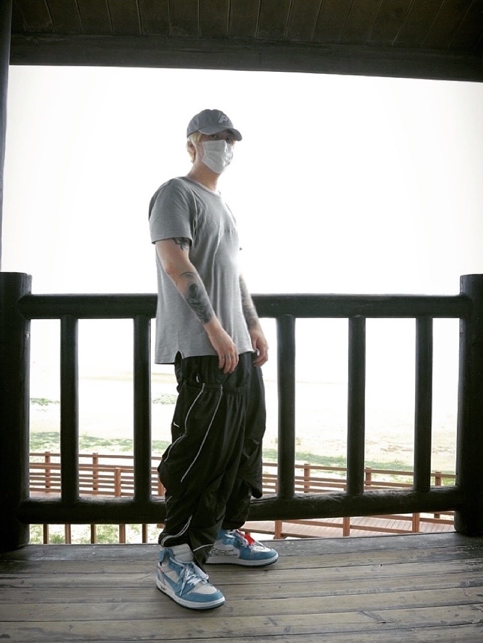 Palace P 6-Panel Grey - 21SS, Nike NRG DH Pants Black 착용 스타일