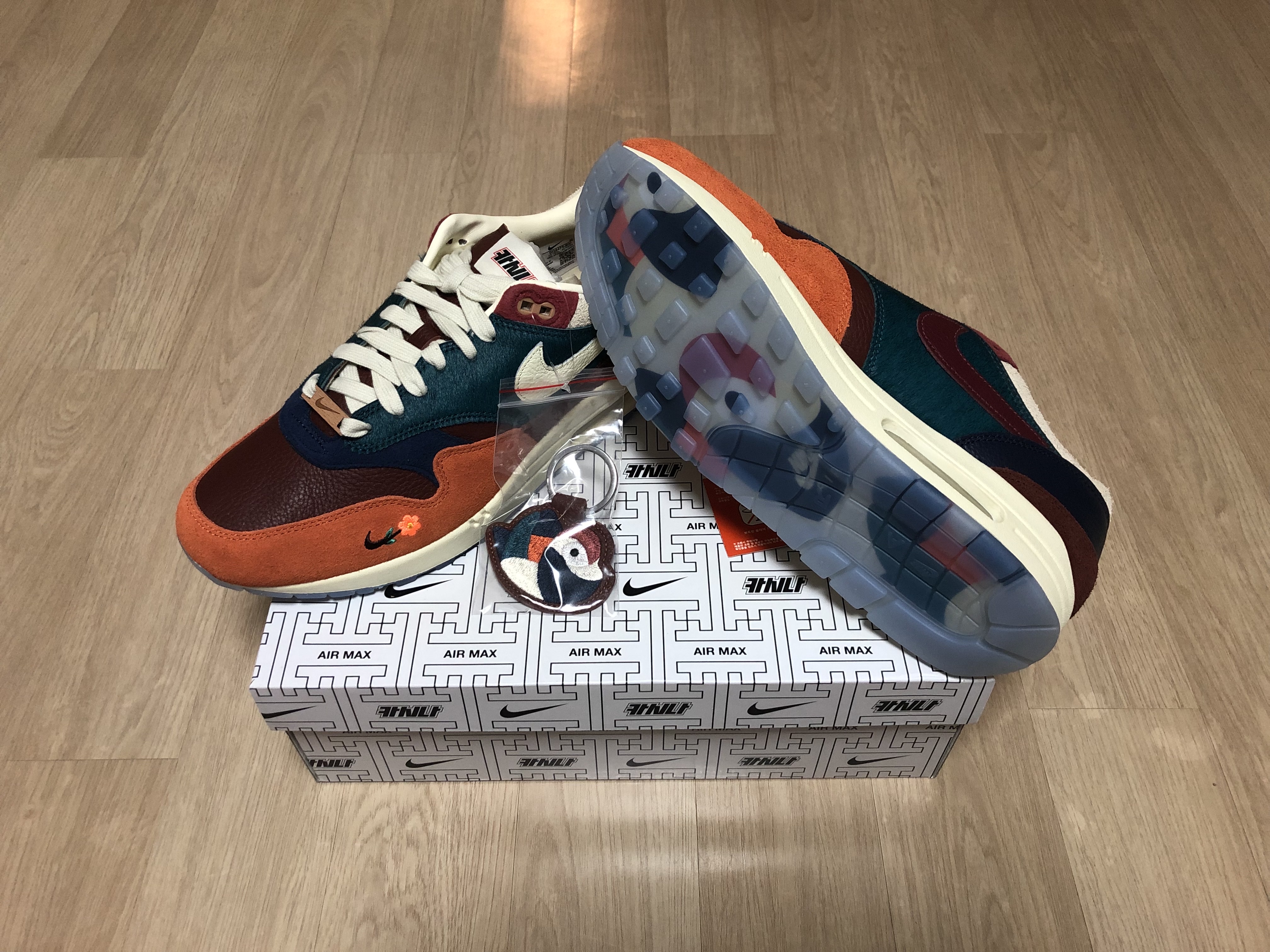 Nike x Kasina Air Max 1 SP Won-Ang Orange 착용 스타일 - 2