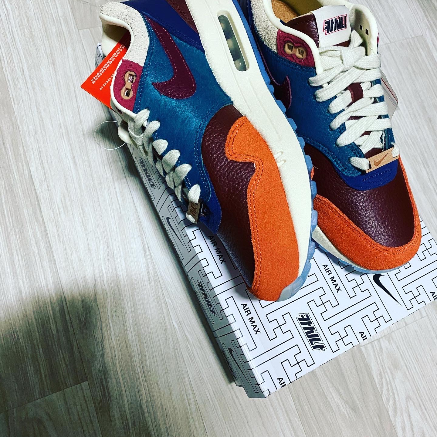 Nike x Kasina Air Max 1 SP Won-Ang Orange 착용 스타일 - 1