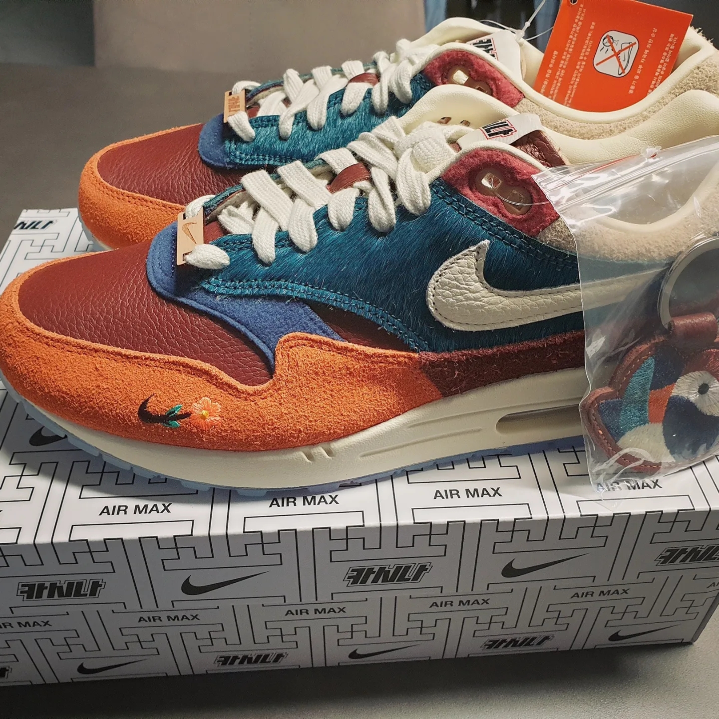 Nike x Kasina Air Max 1 SP Won-Ang Orange 착용 스타일 - 3