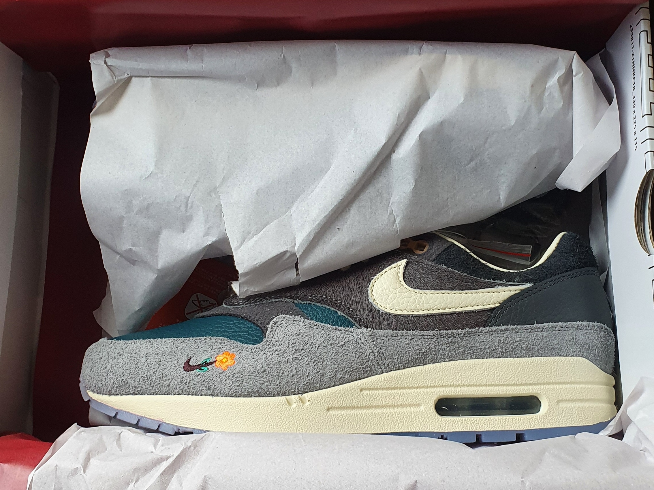 Nike x Kasina Air Max 1 SP Won-Ang Particle Grey 착용 스타일 - 2