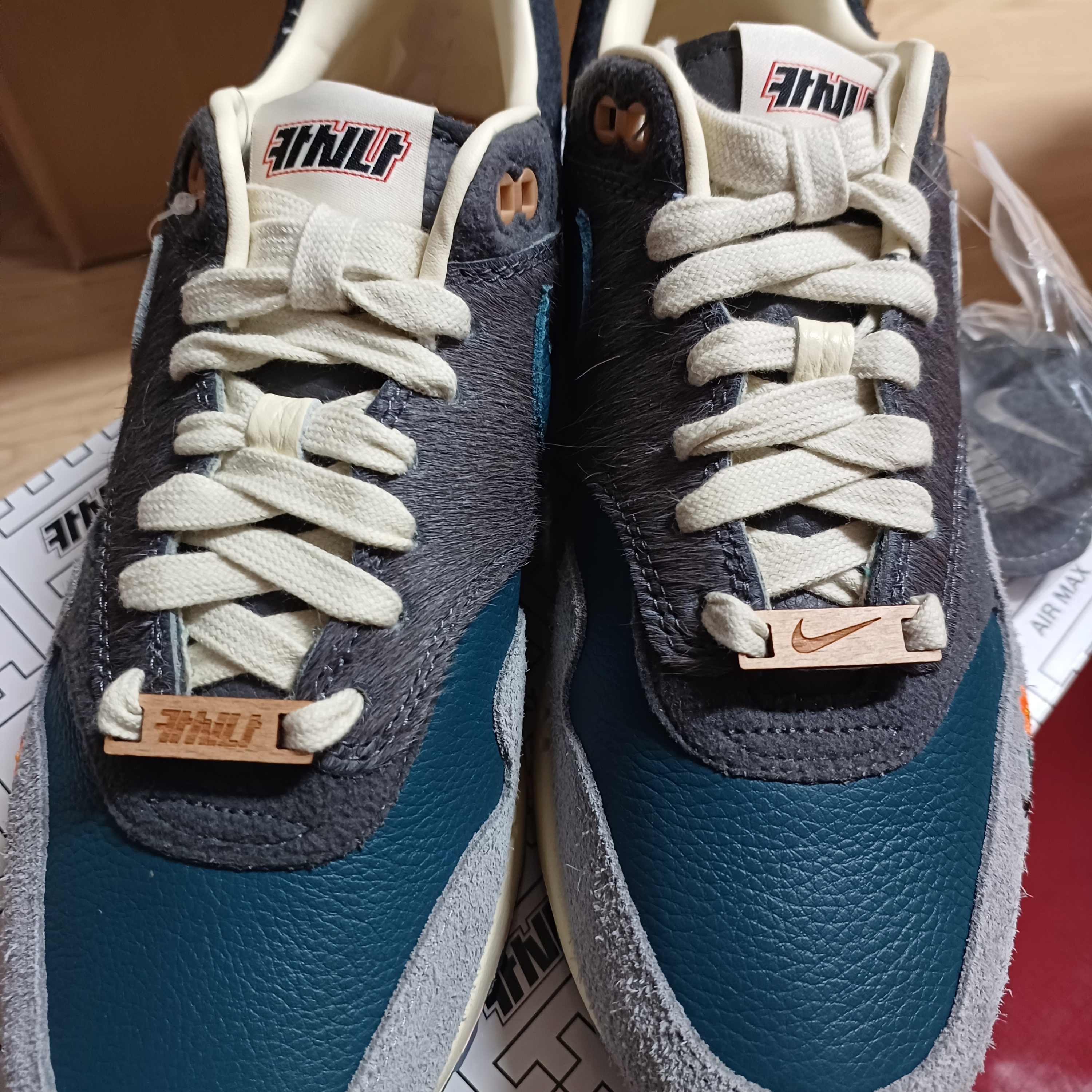 Nike x Kasina Air Max 1 SP Won-Ang Particle Grey 착용 스타일