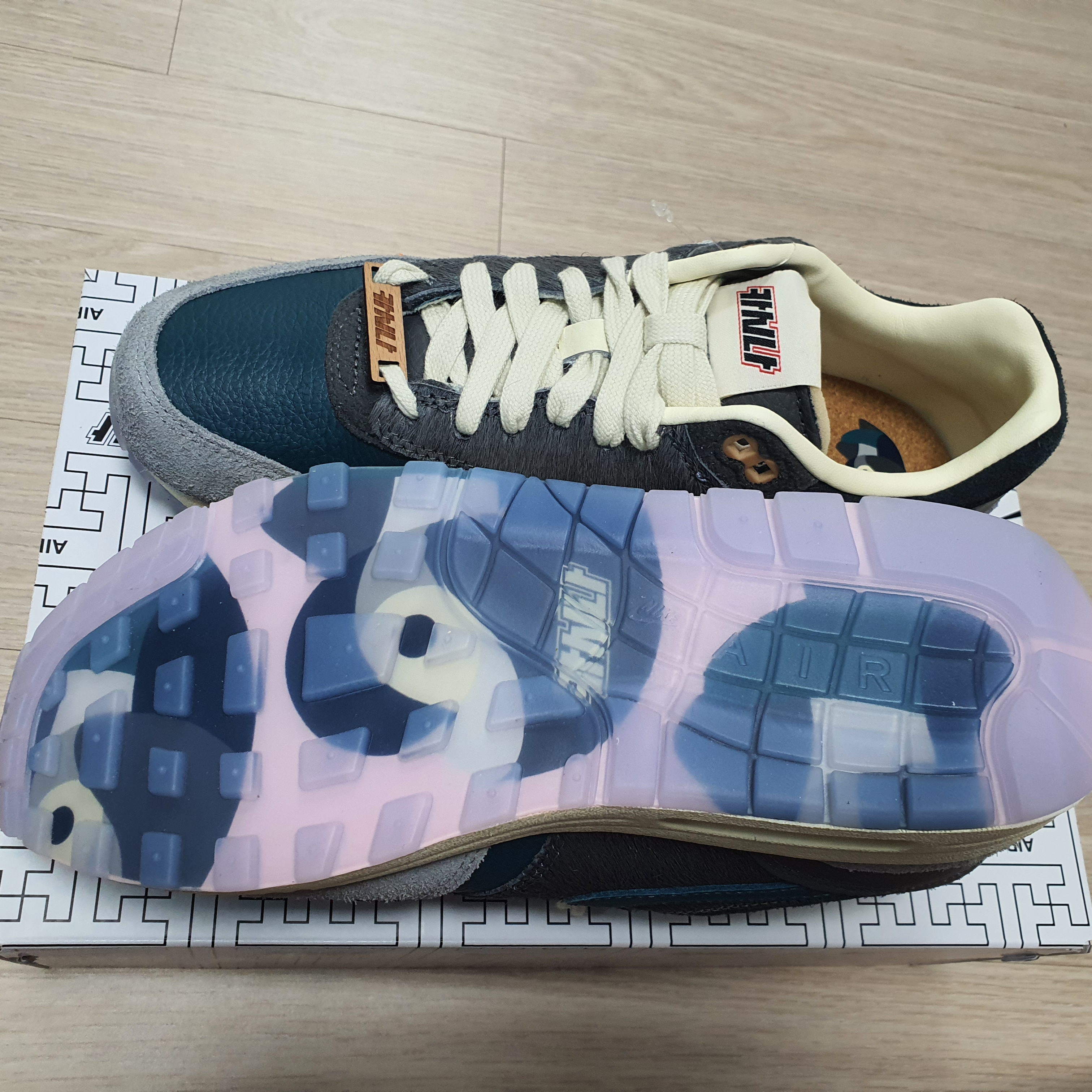 Nike x Kasina Air Max 1 SP Won-Ang Particle Grey 착용 스타일 - 2