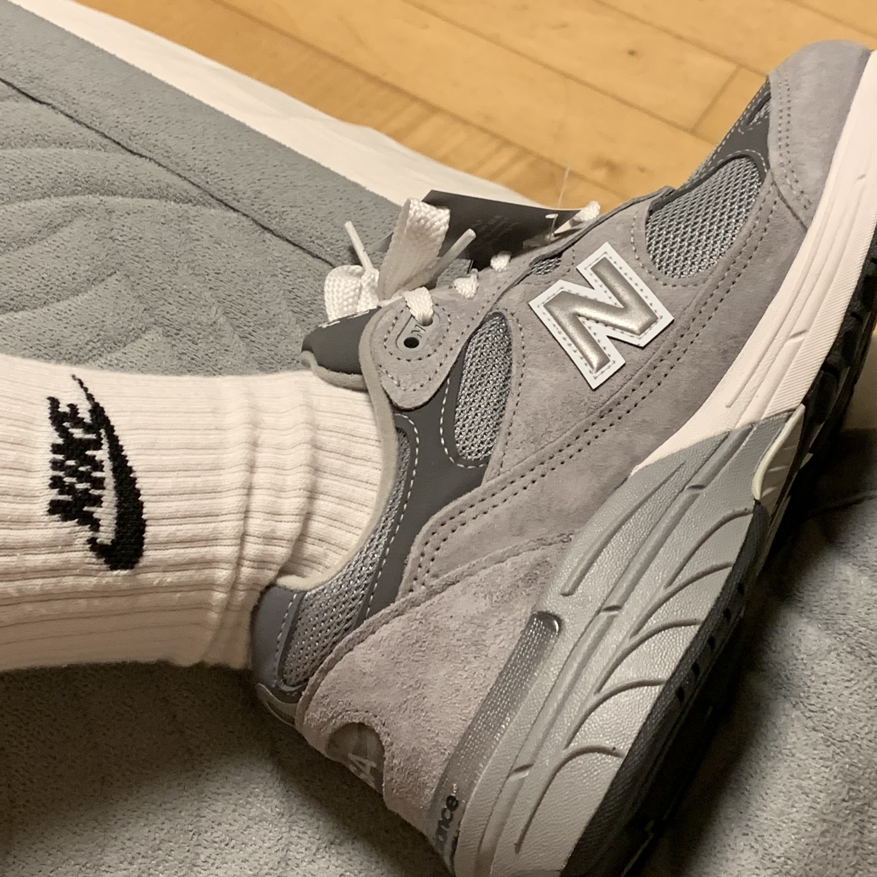 New Balance 993 Made in USA Grey - D Standard, (W) New Balance 993 Made in USA Grey - B Standard 착용 스타일 - 2