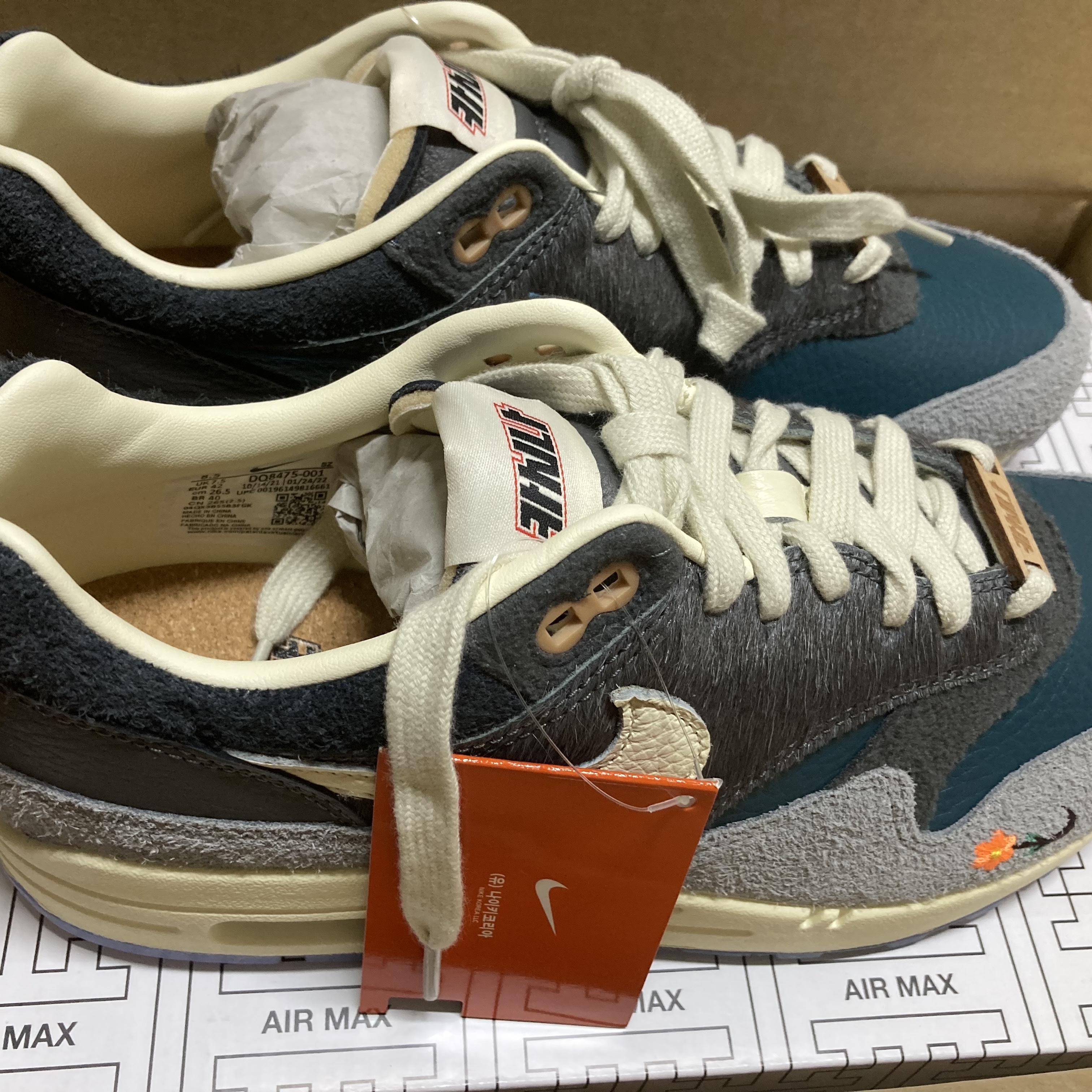 Nike x Kasina Air Max 1 SP Won-Ang Particle Grey 착용 스타일 - 3