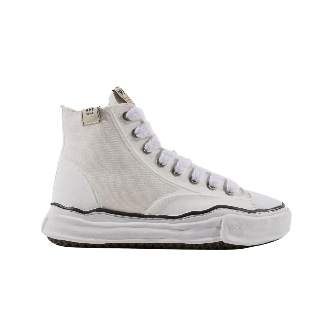 메종 미하라 야스히로 피터슨 OD OG 솔 캔버스 하이탑 스니커즈 화이트(Maison Mihara Yasuhiro Peterson OD OG Sole Canvas High-top Sneakers White)
