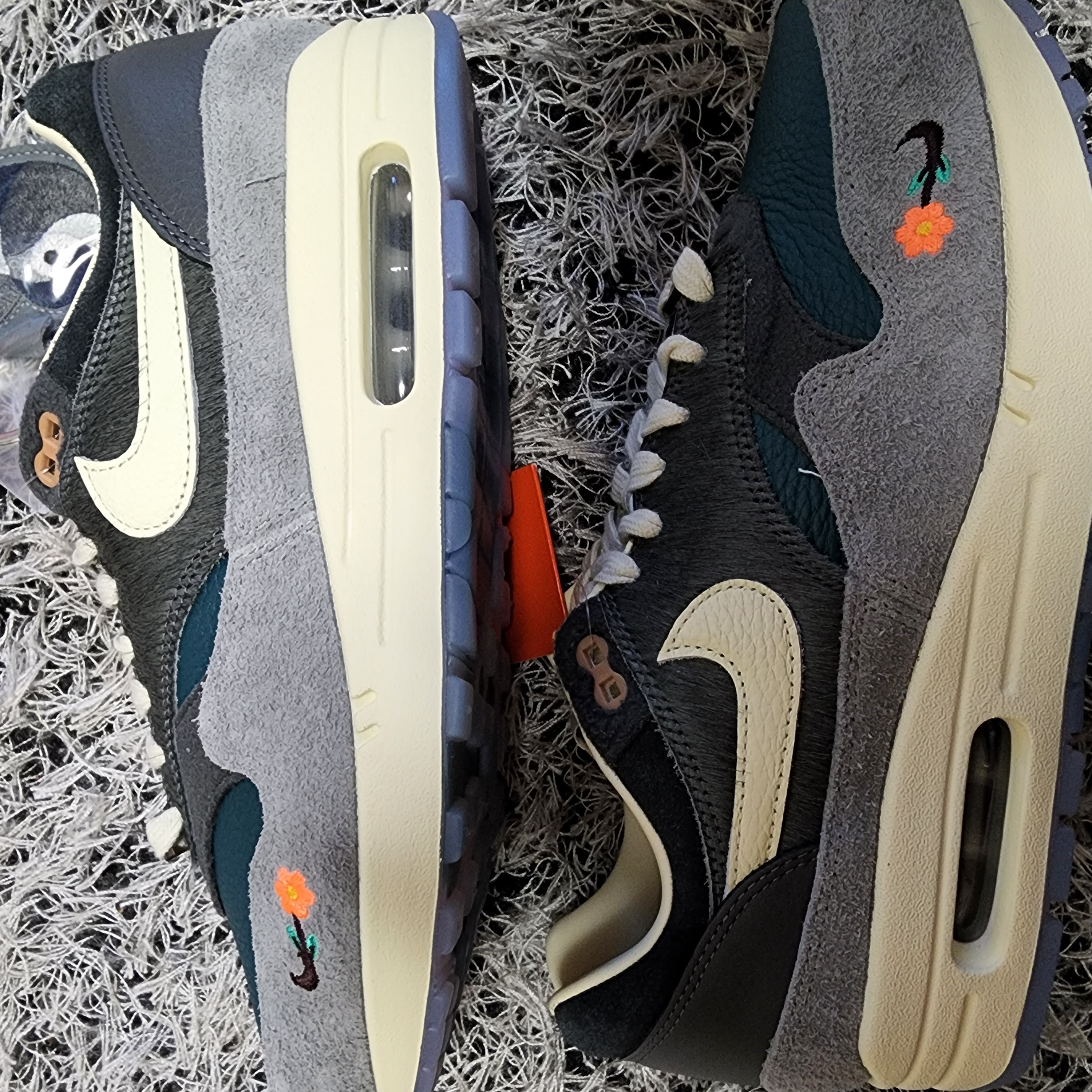 Nike x Kasina Air Max 1 SP Won-Ang Particle Grey 착용 스타일 - 4