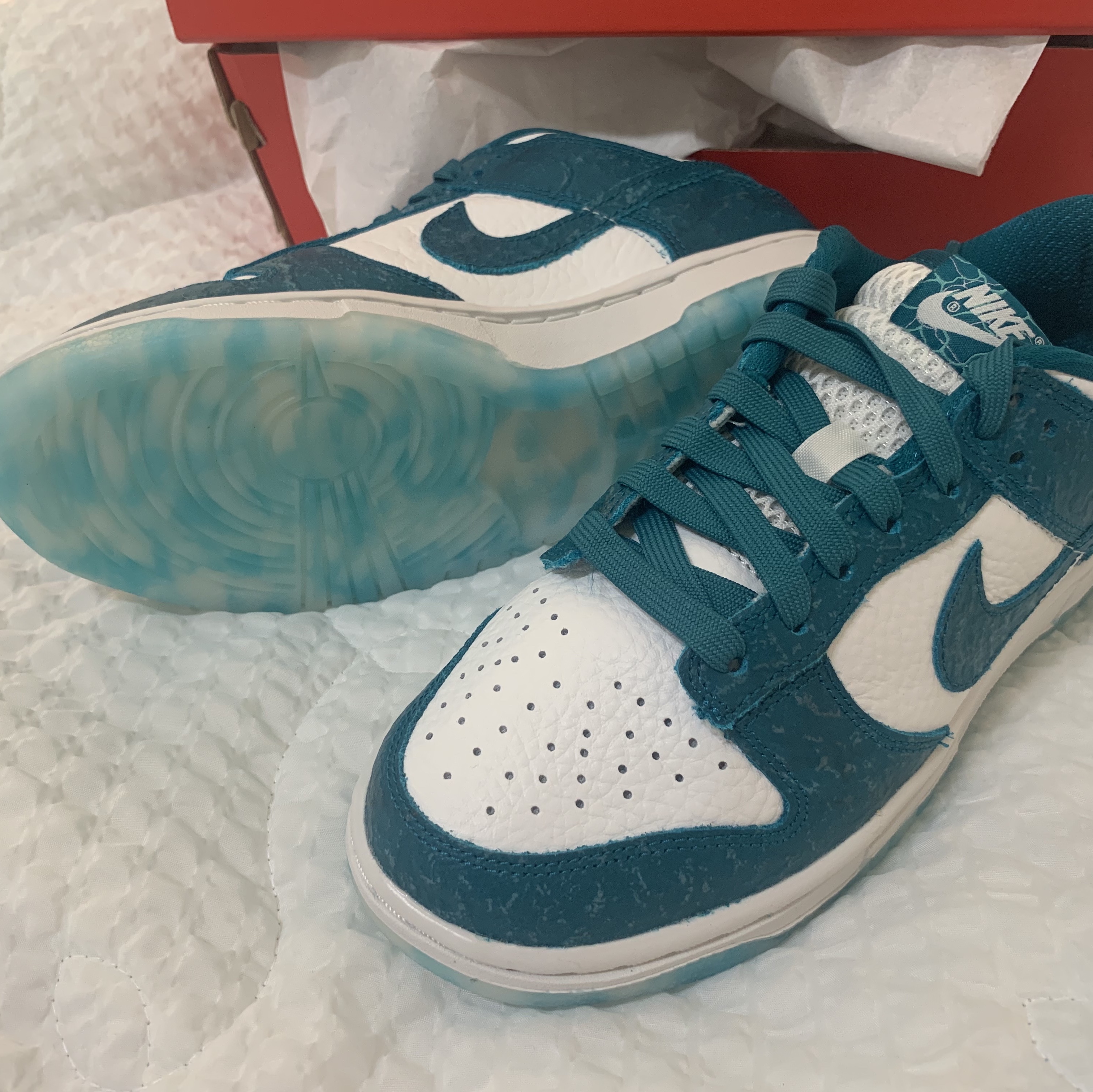 (W) Nike Dunk Low Ocean 착용 스타일 - 1