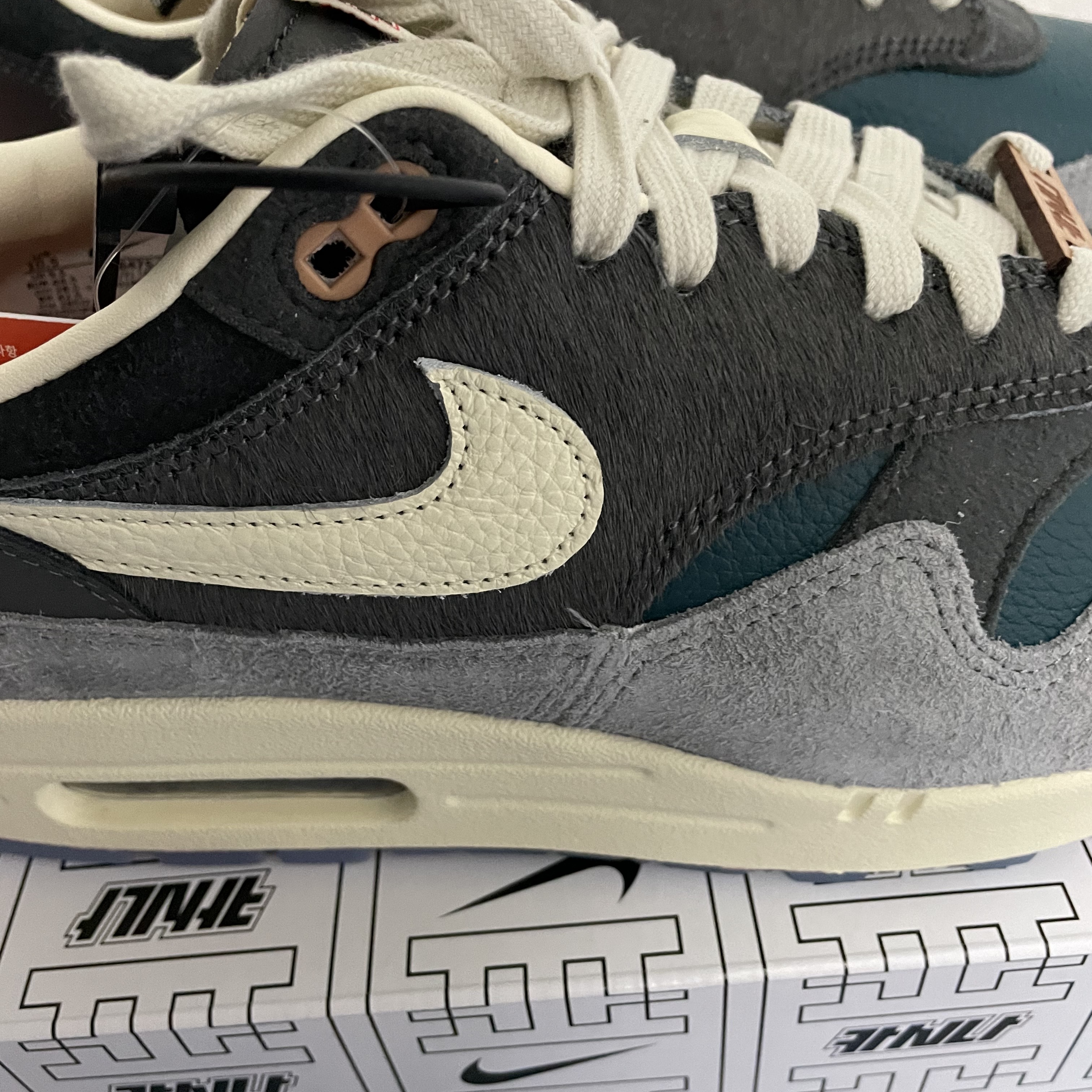 Nike x Kasina Air Max 1 SP Won-Ang Particle Grey 착용 스타일 - 2