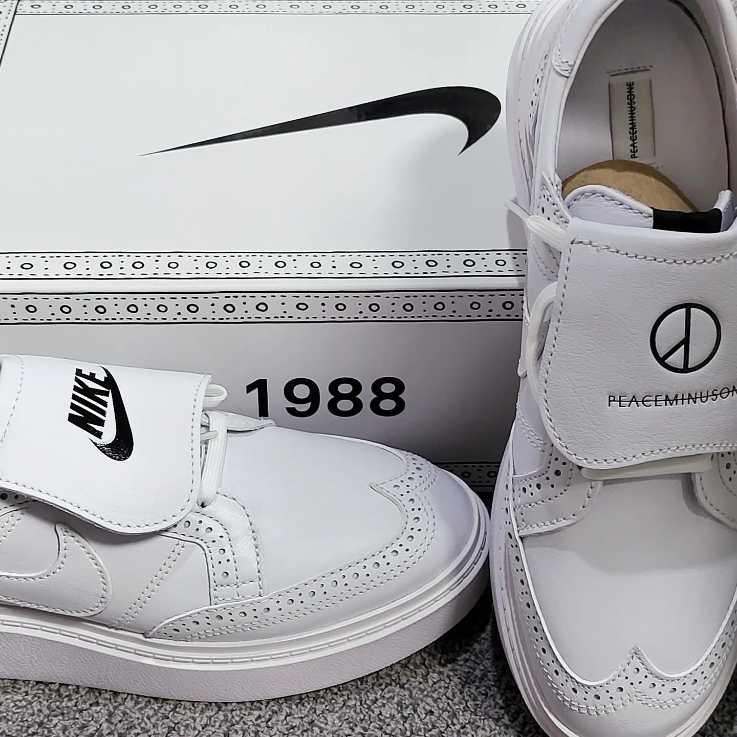Nike x Peaceminusone Kwondo1 White 착용 스타일