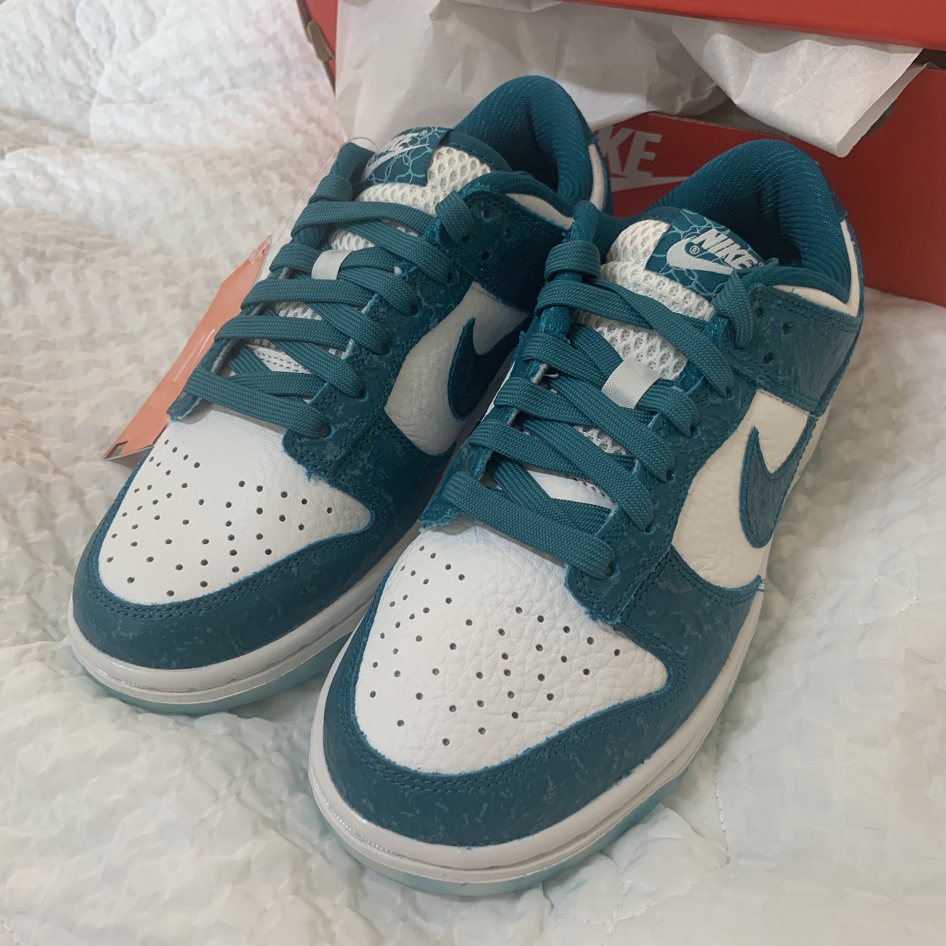 (W) Nike Dunk Low Ocean 착용 스타일 - 3