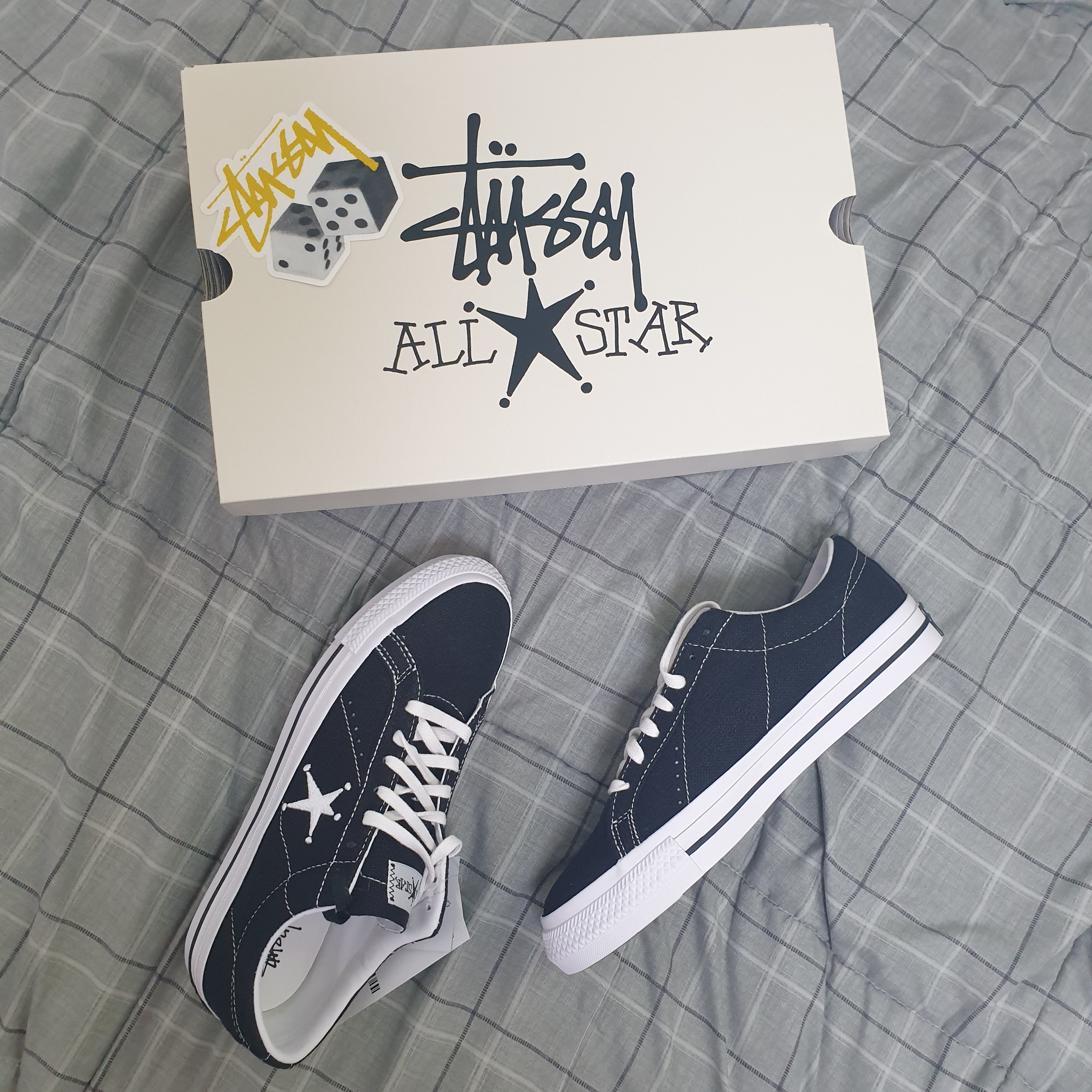 Converse x Stussy One Star Ox Black 착용 스타일