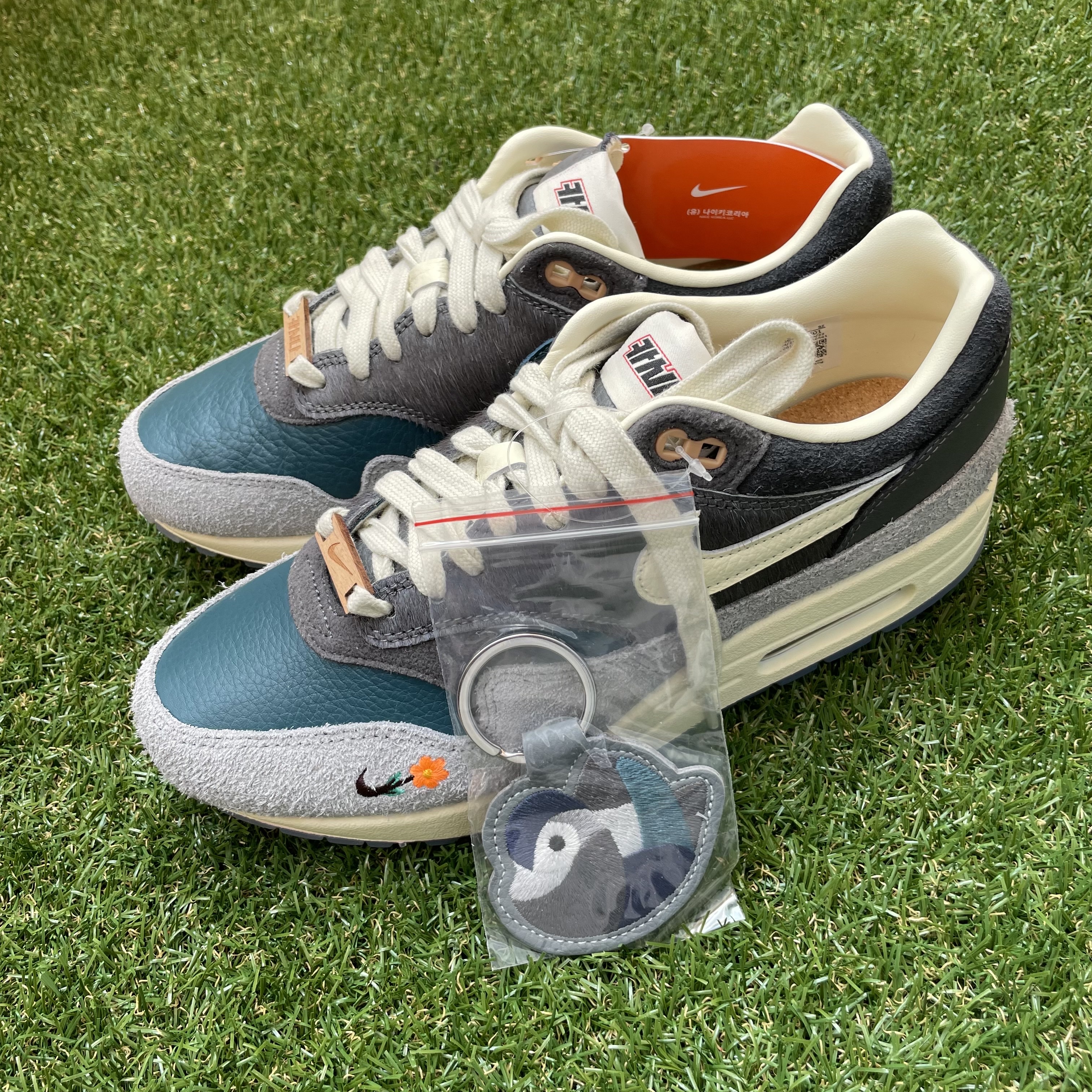 Nike x Kasina Air Max 1 SP Won-Ang Particle Grey 착용 스타일 - 1