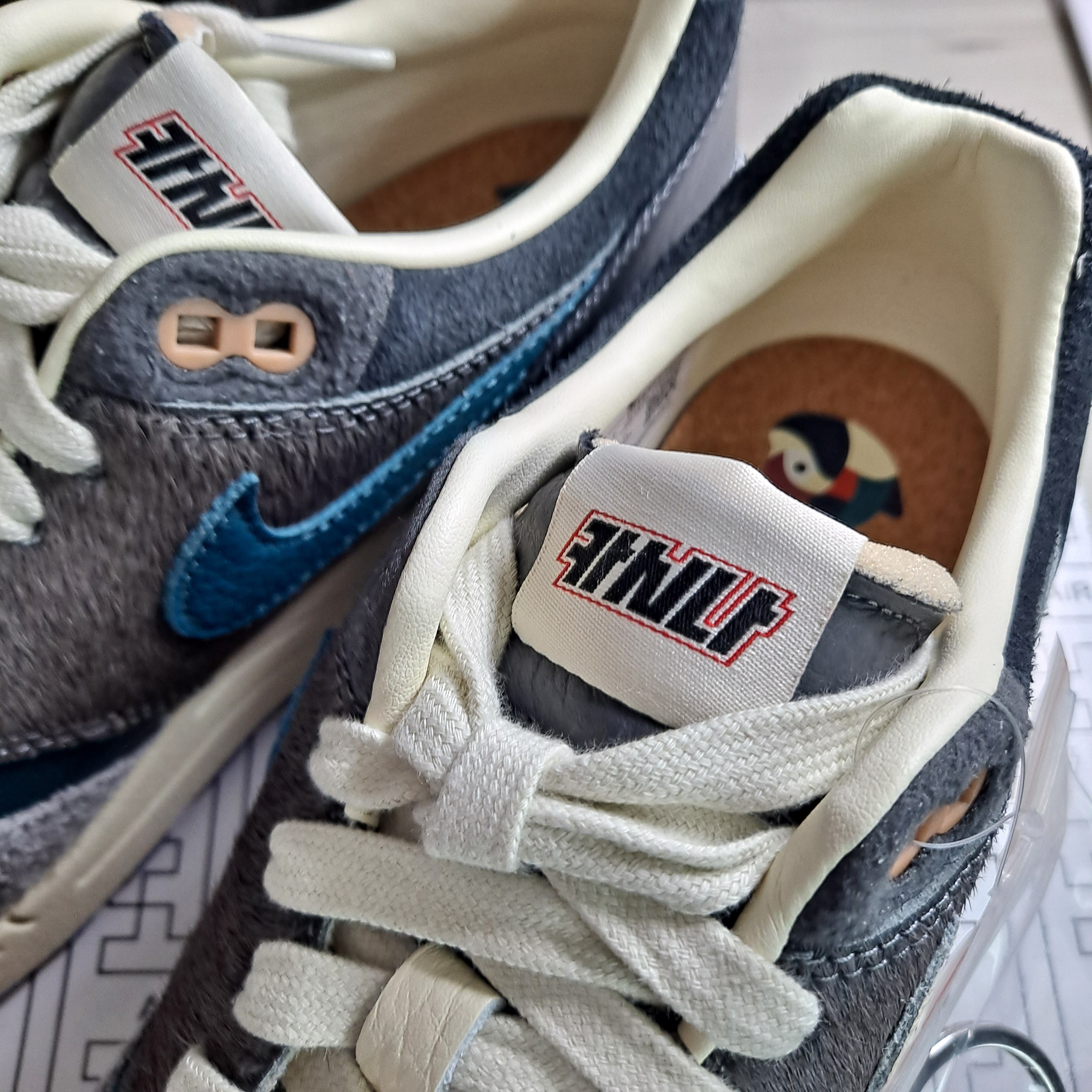 Nike x Kasina Air Max 1 SP Won-Ang Particle Grey 착용 스타일 - 1