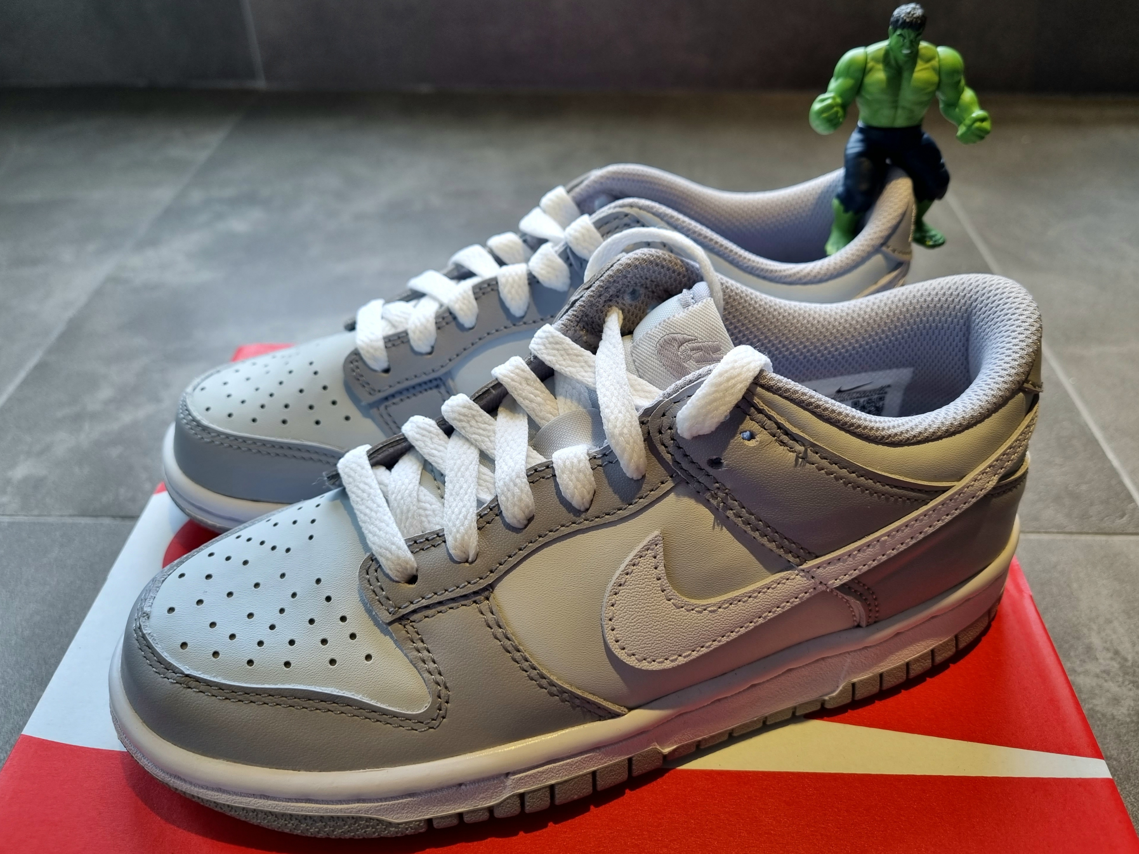 (GS) Nike Dunk Low Wolf Grey 착용 스타일 - 2