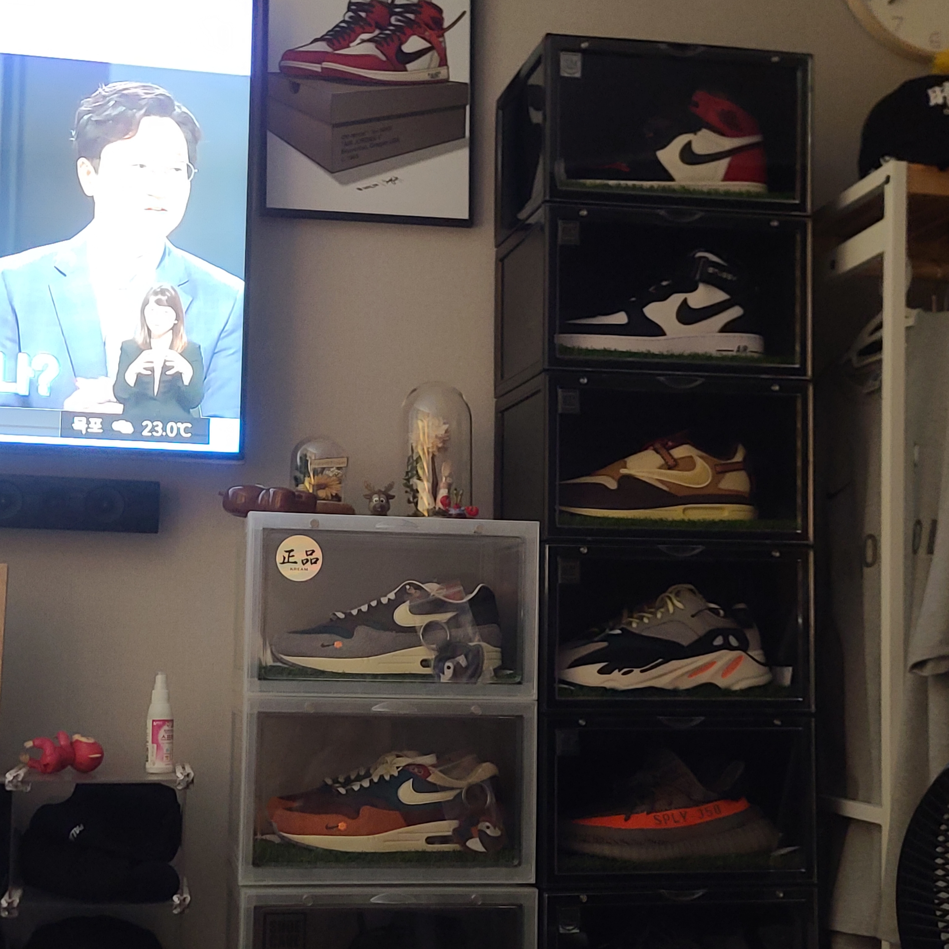 Nike x Kasina Air Max 1 SP Won-Ang Particle Grey, Nike x Kasina Air Max 1 SP Won-Ang Orange 착용 스타일 - 4