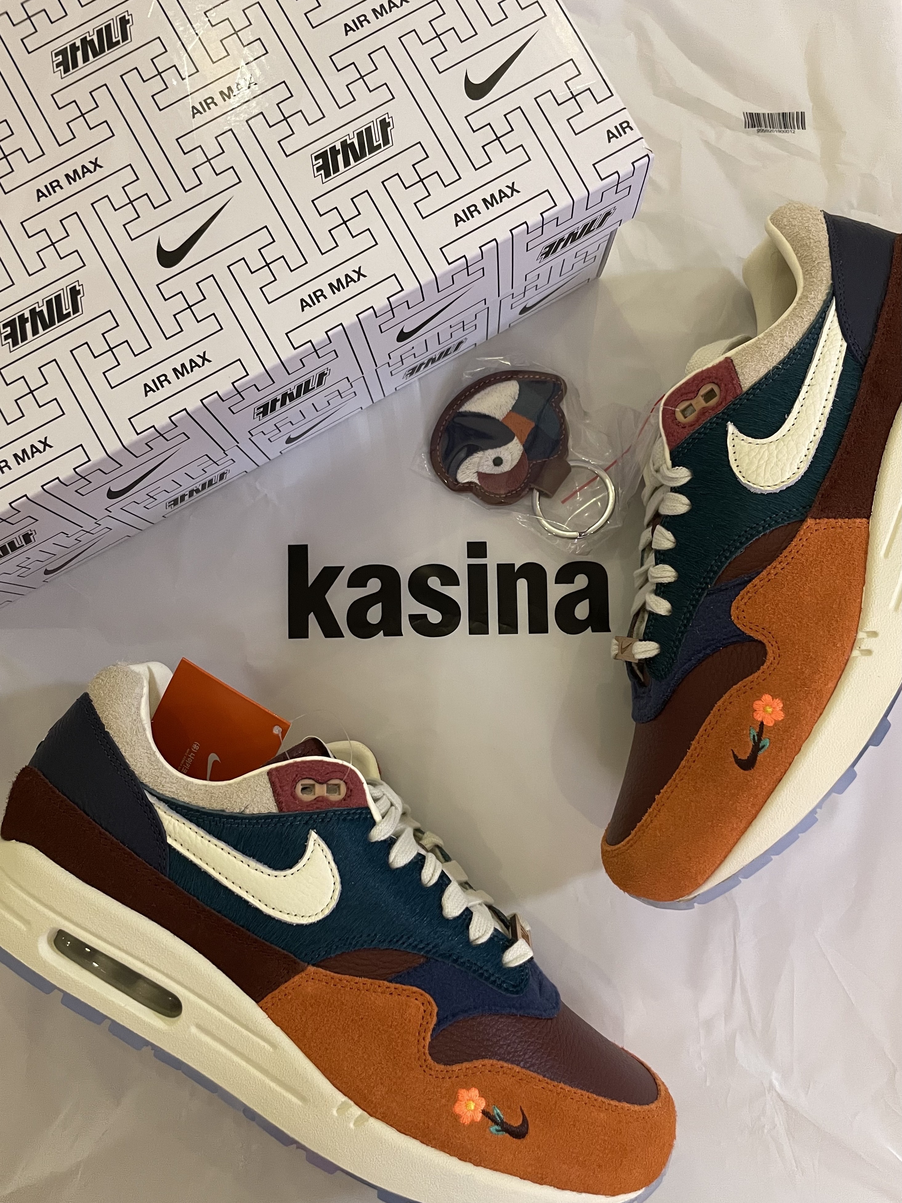 Nike x Kasina Air Max 1 SP Won-Ang Orange 착용 스타일 - 1