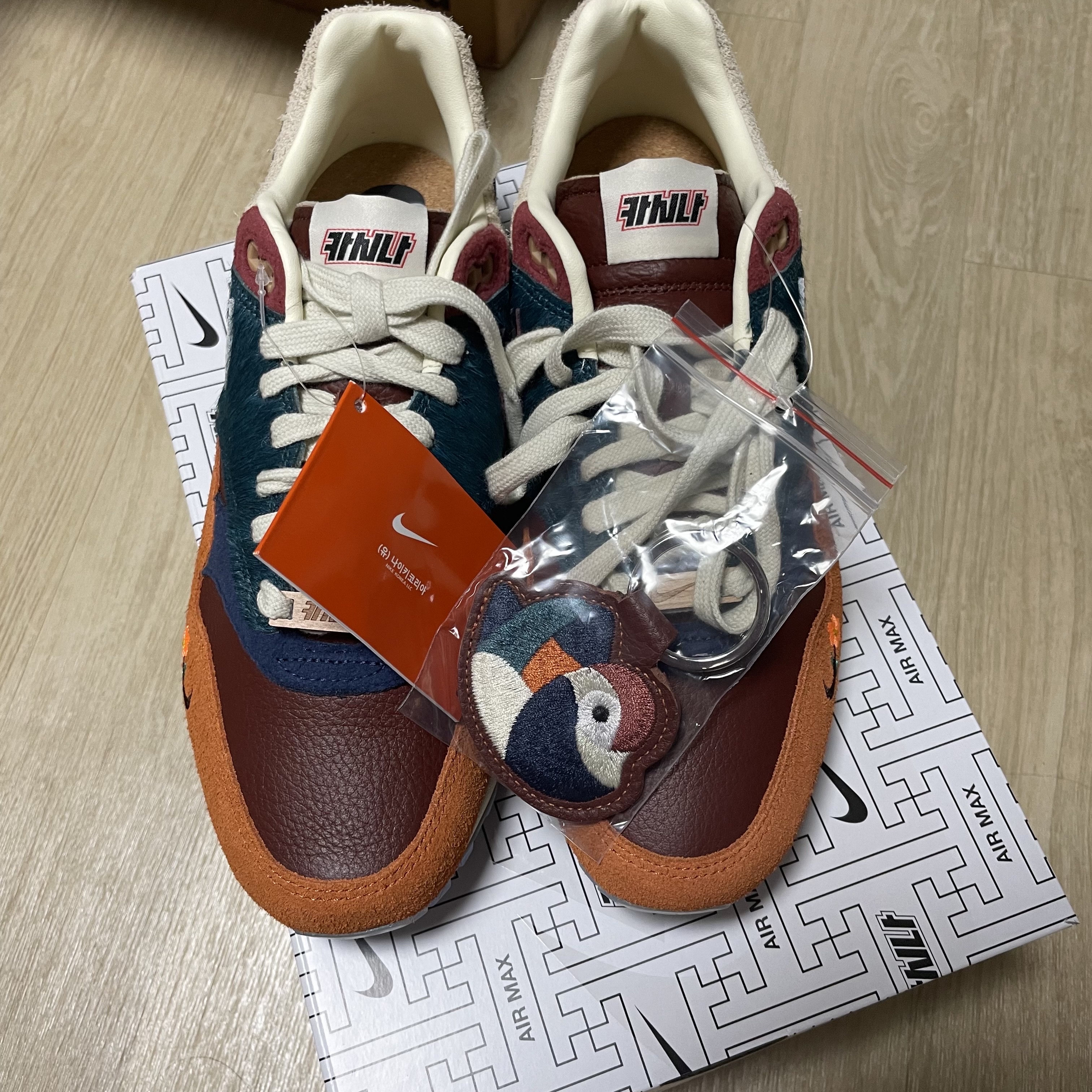 Nike x Kasina Air Max 1 SP Won-Ang Orange 착용 스타일 - 1