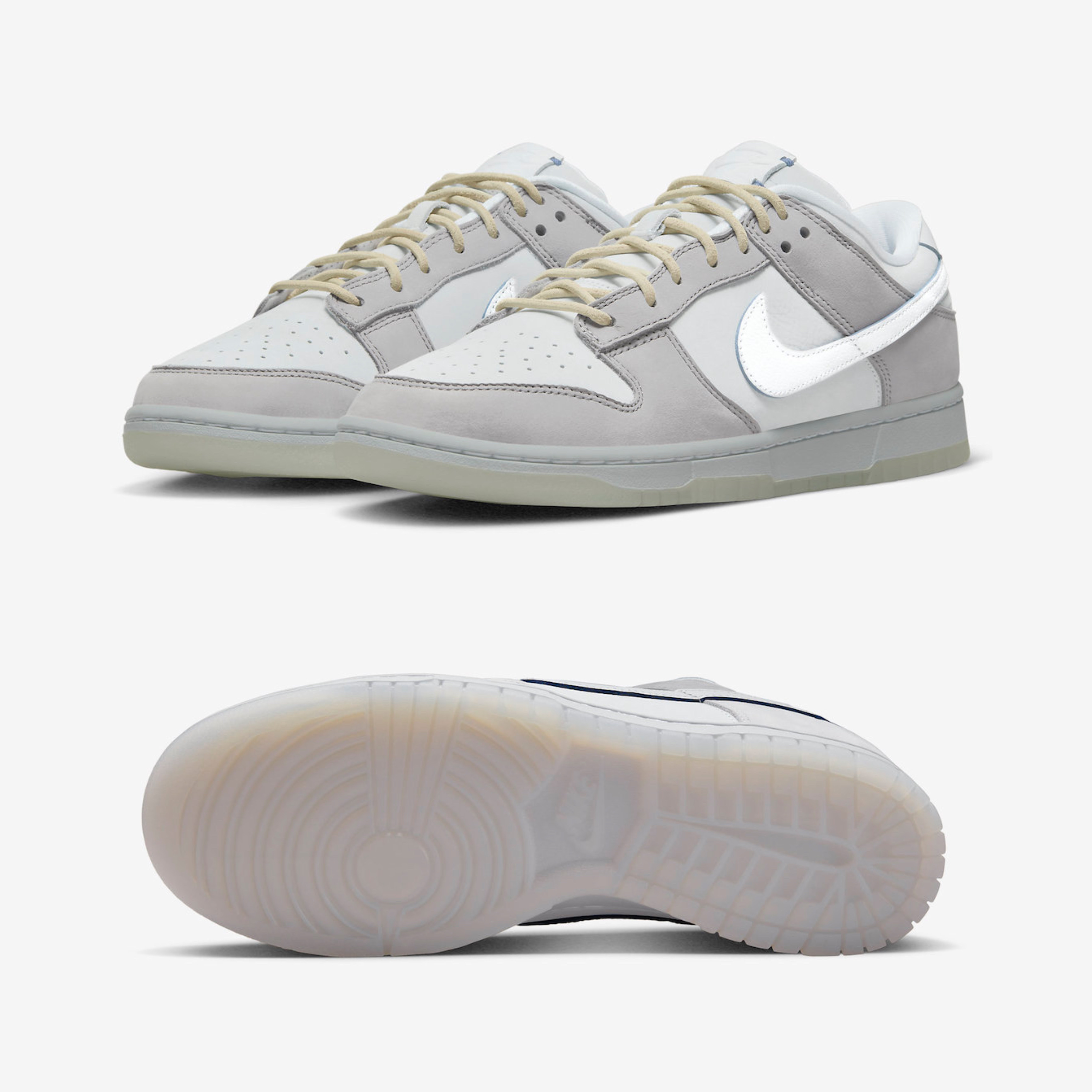 Nike Dunk Low Wolf Grey and Pure Platinum 착용 스타일 - 2