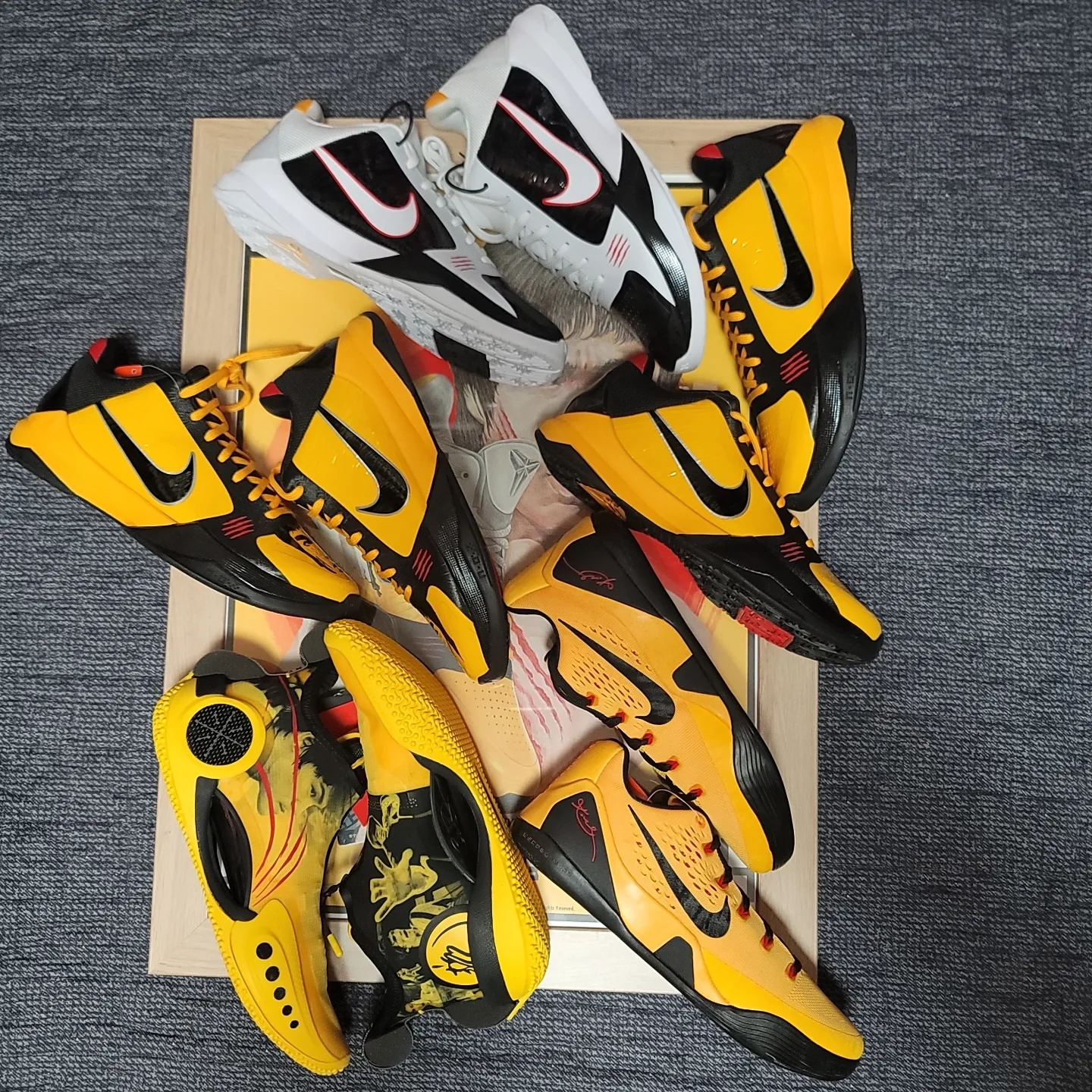 Nike Kobe 5 Protro Bruce Lee, Nike Kobe 5 Protro Alternate Bruce Lee 착용 스타일