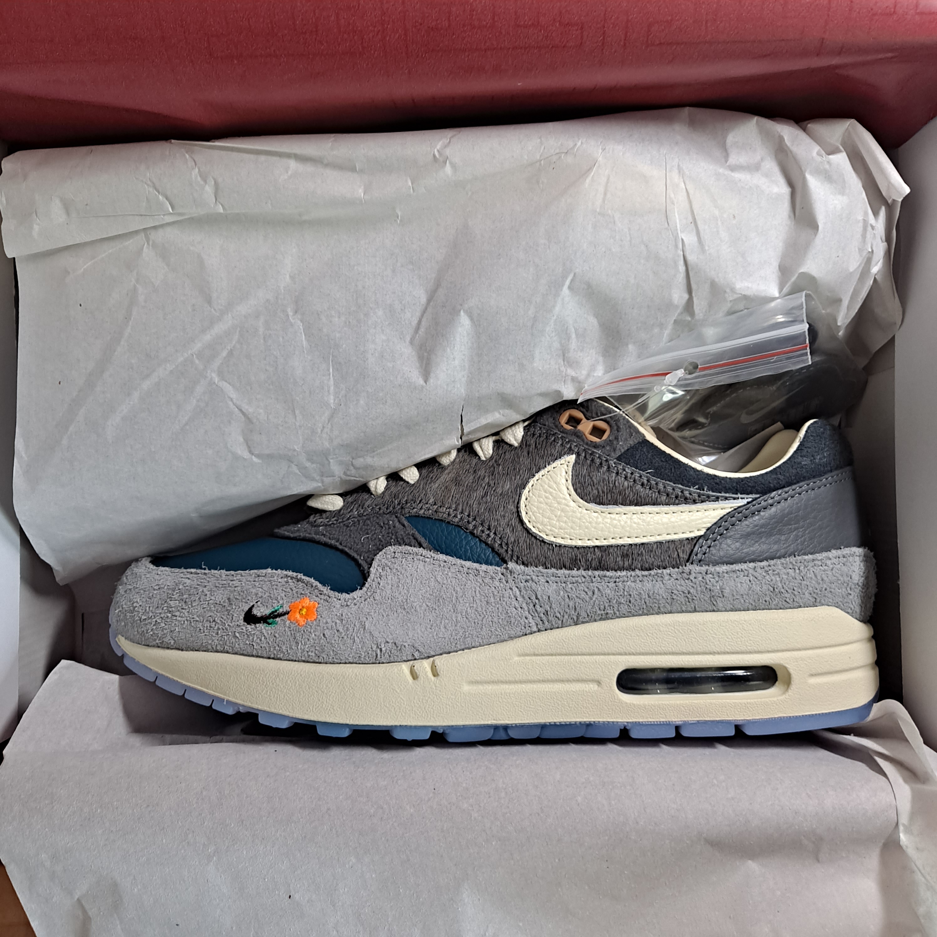Nike x Kasina Air Max 1 SP Won-Ang Particle Grey 착용 스타일 - 5