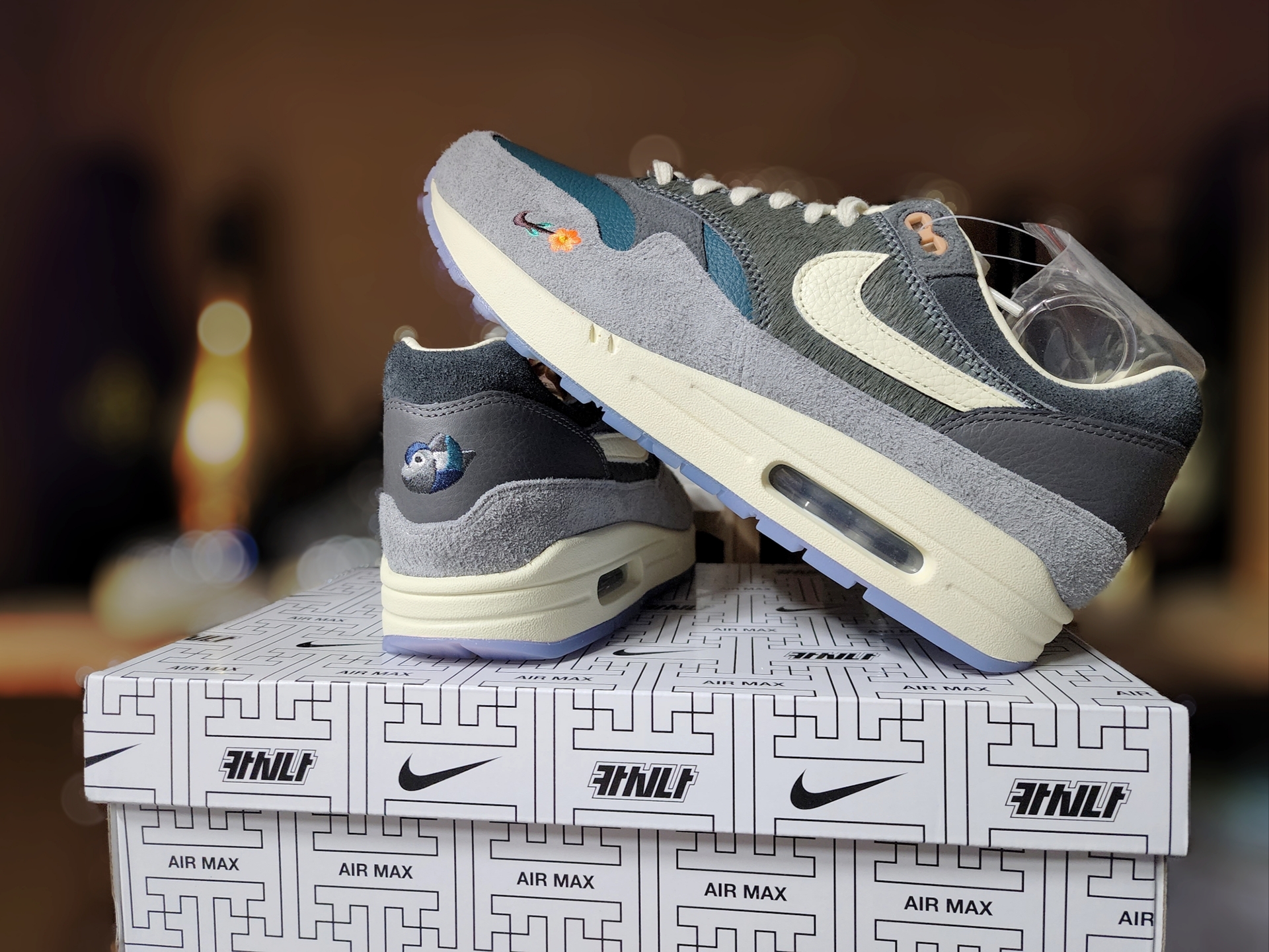 Nike x Kasina Air Max 1 SP Won-Ang Particle Grey 착용 스타일