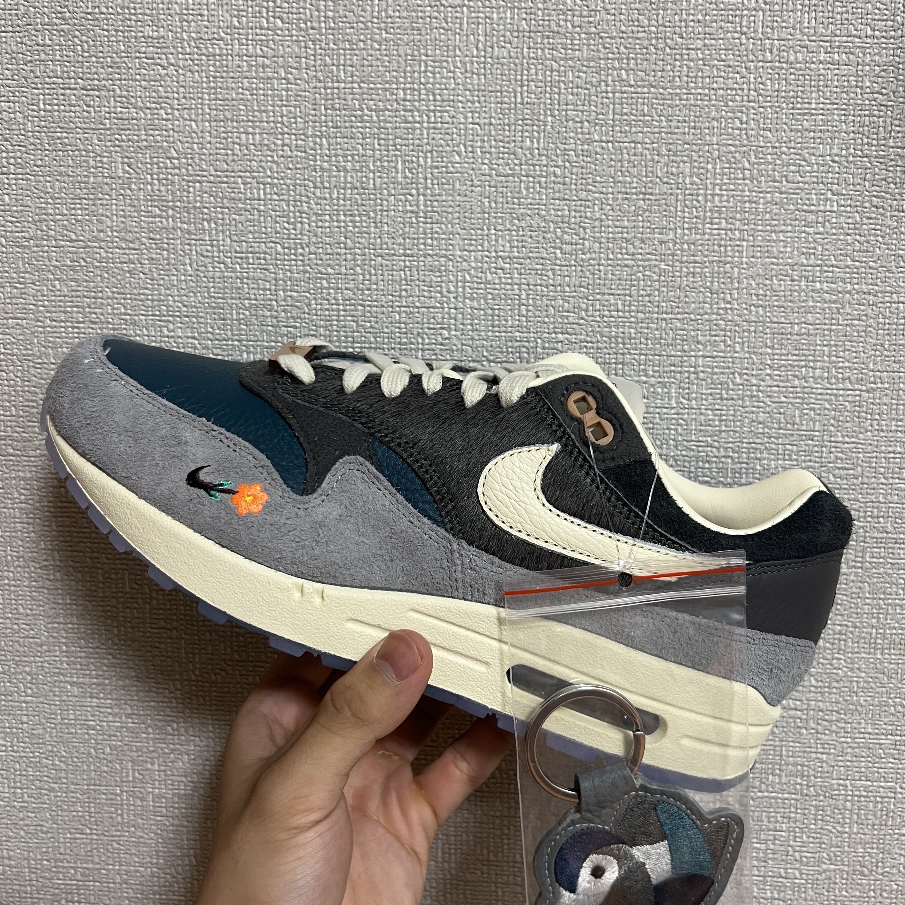 Nike x Kasina Air Max 1 SP Won-Ang Particle Grey 착용 스타일 - 1