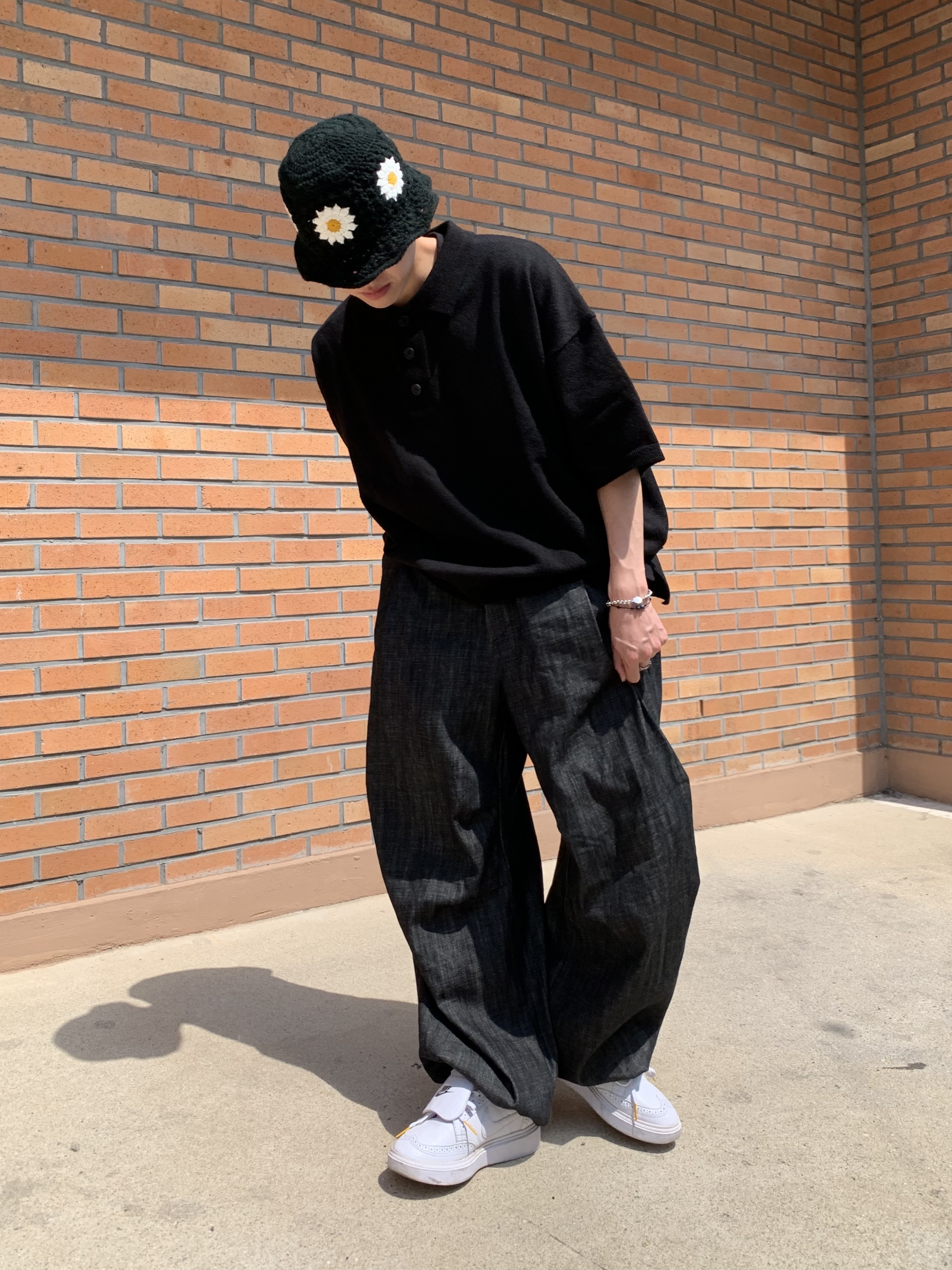 Nike x Peaceminusone Kwondo1 White 착용 스타일