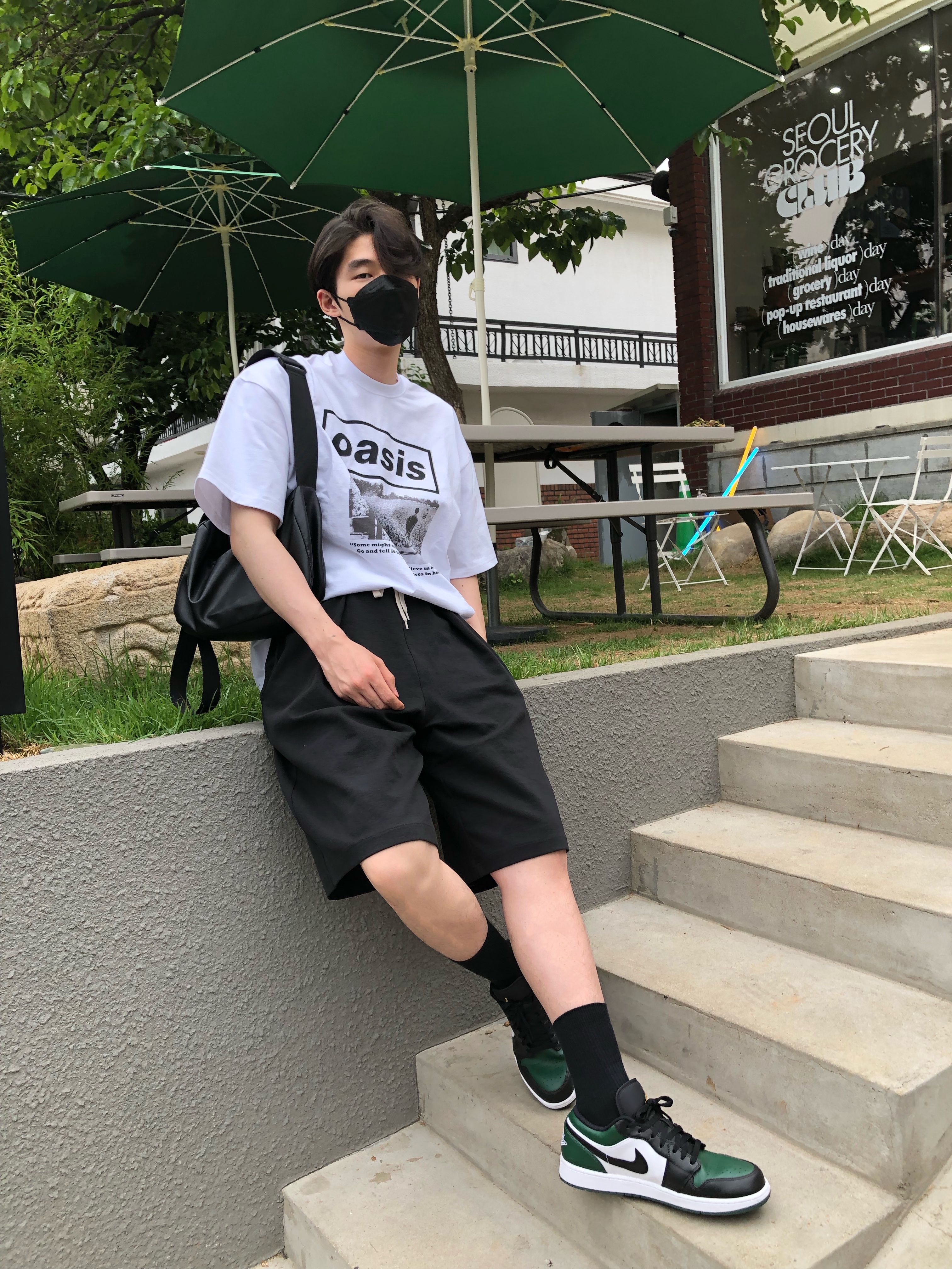 Jordan 1 Low Green Toe 착용 스타일