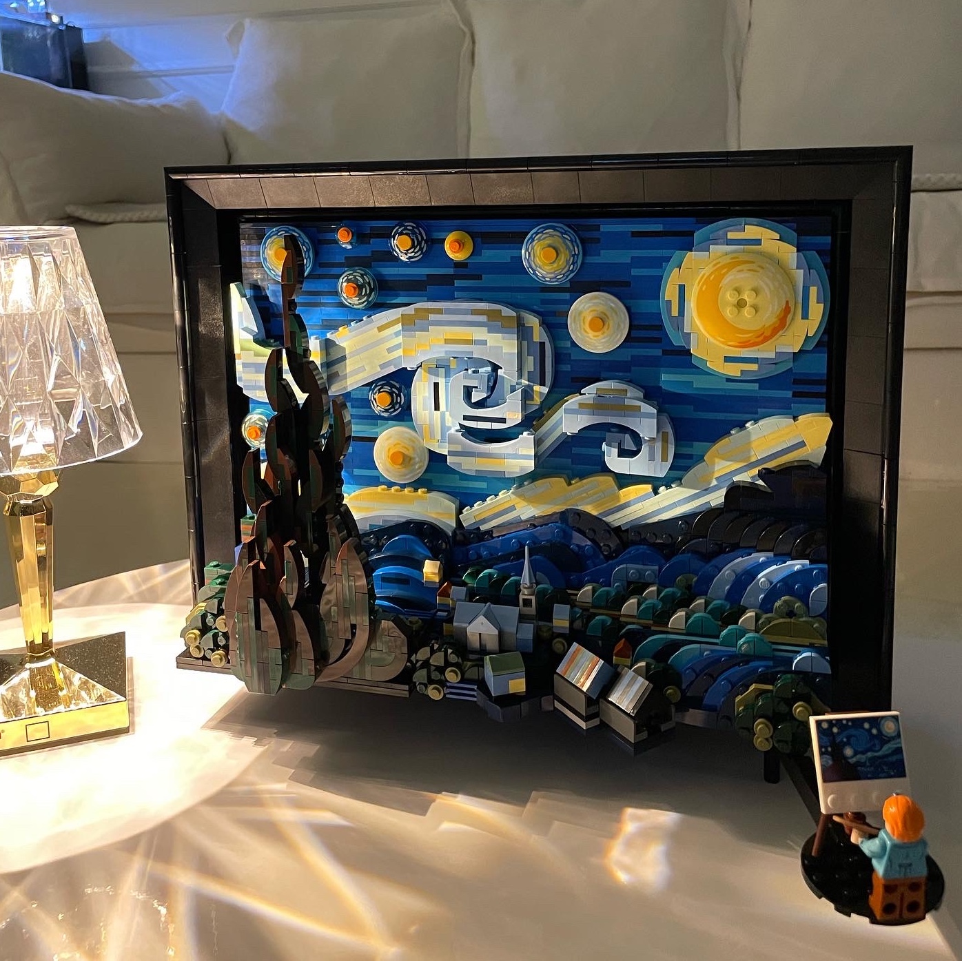 Lego Vincent Van Gogh The Starry Night 착용 스타일
