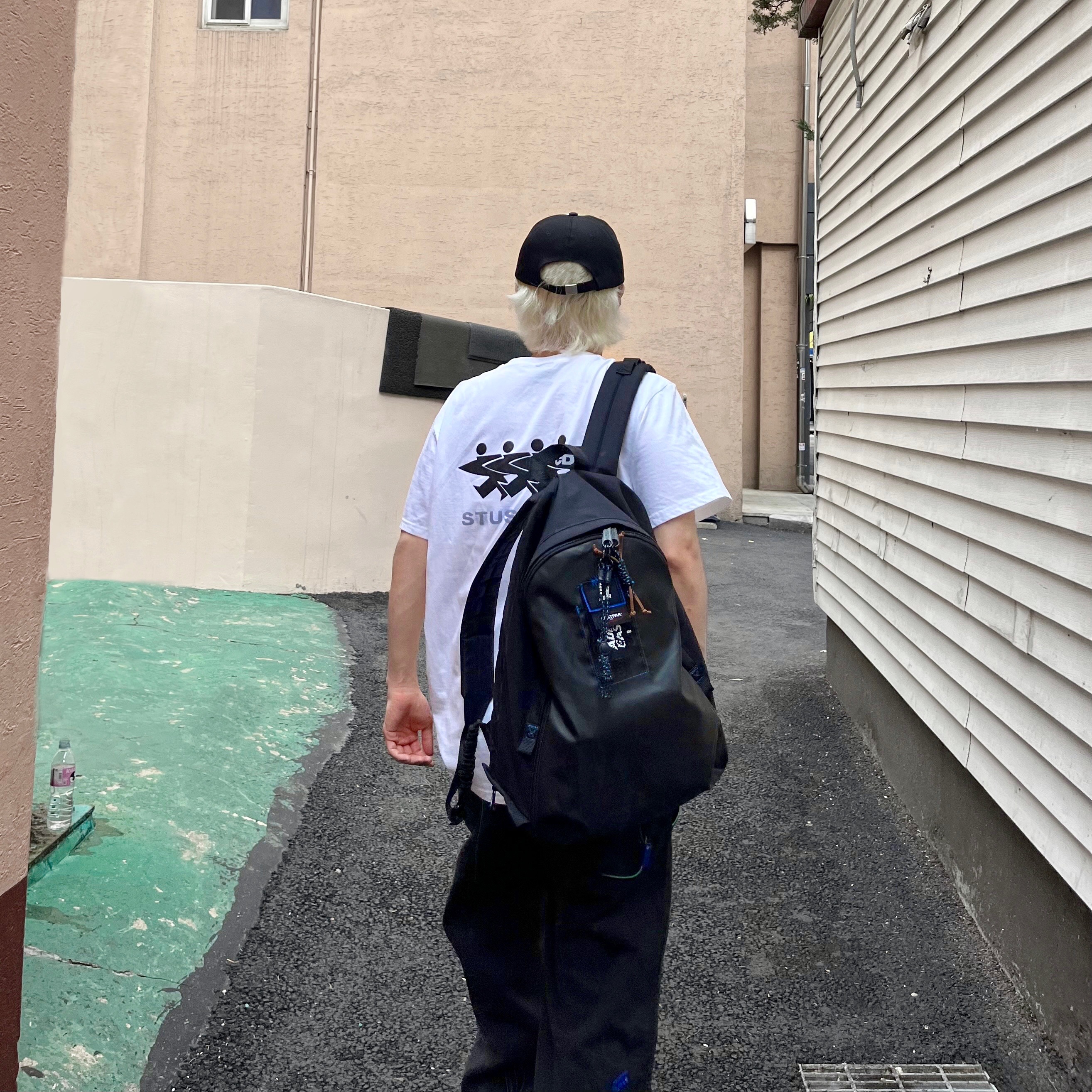 Ader Error x Eastpak Pak’r Backpack Black, Adidas x Sean Wotherspoon Superstar Superearth Black 착용 스타일 - 2