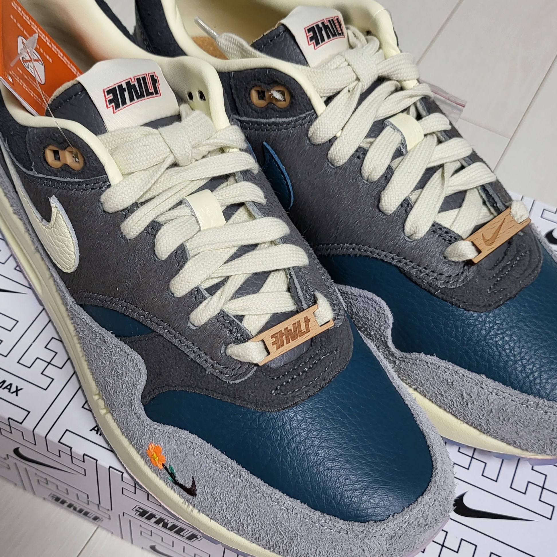 Nike x Kasina Air Max 1 SP Won-Ang Particle Grey 착용 스타일