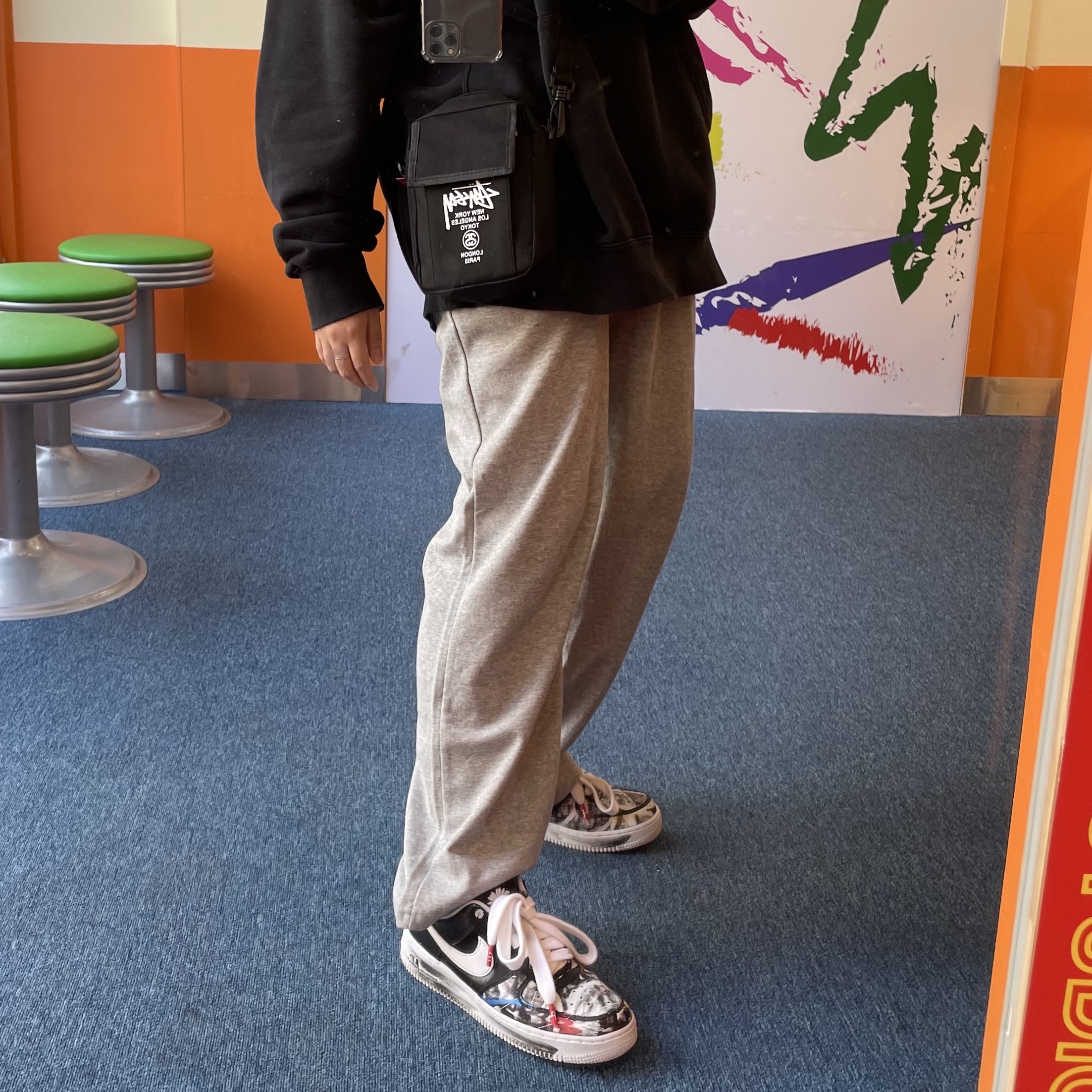 Nike x Peaceminusone Air Force 1 Low Para-Noise 착용 스타일